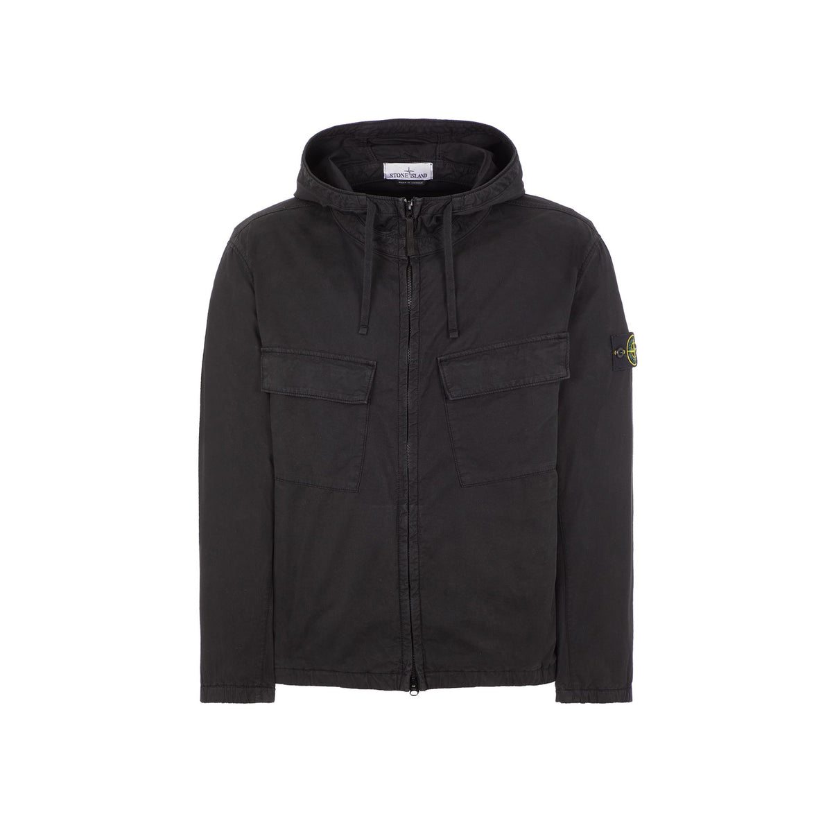 Stone Island Mens Supima Cotton Twill Stretch- TC Hooded Blouson 