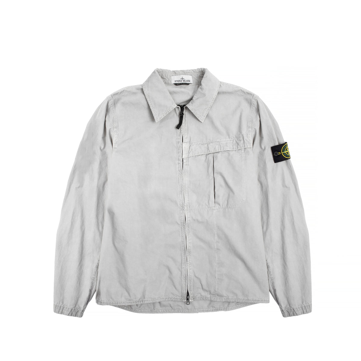 Stone Island Mens Zip Overshirt – Extra Butter