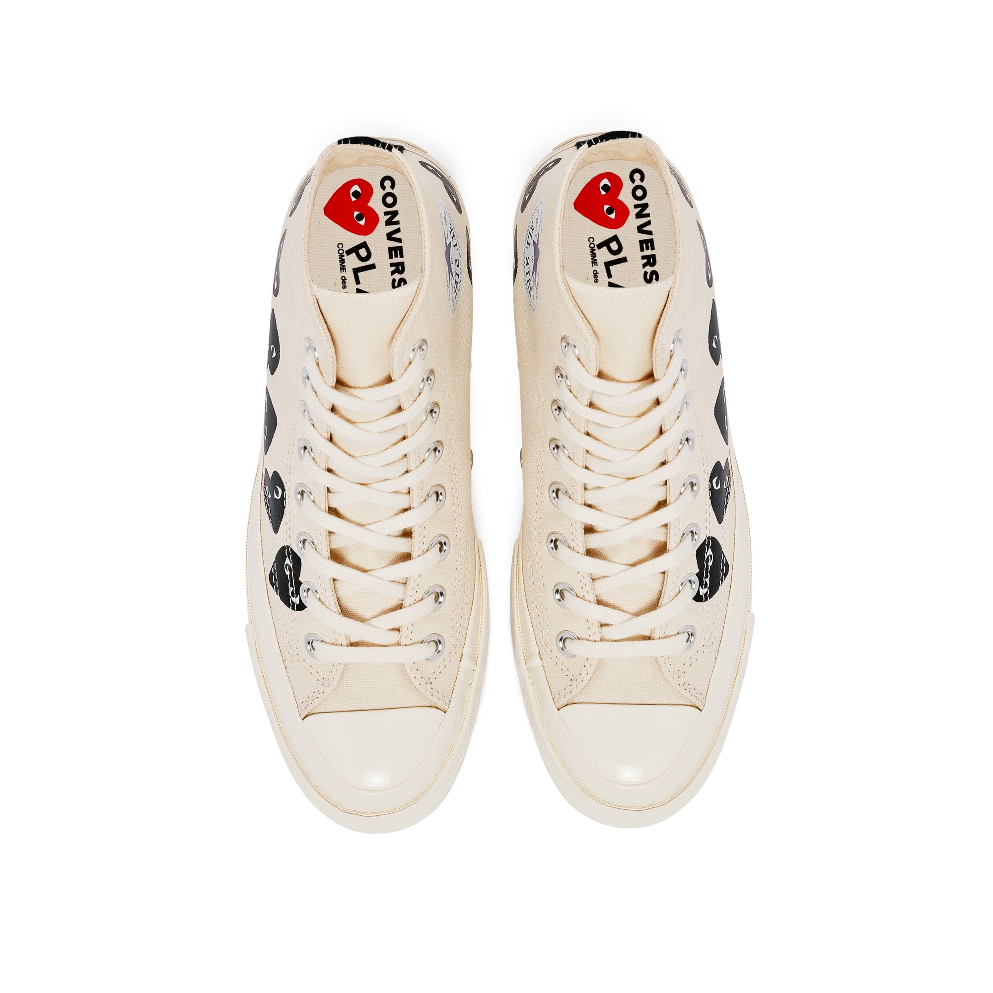 Comme des Garcons PLAY x Converse Chuck 70 Hi Multi Heart Shoes