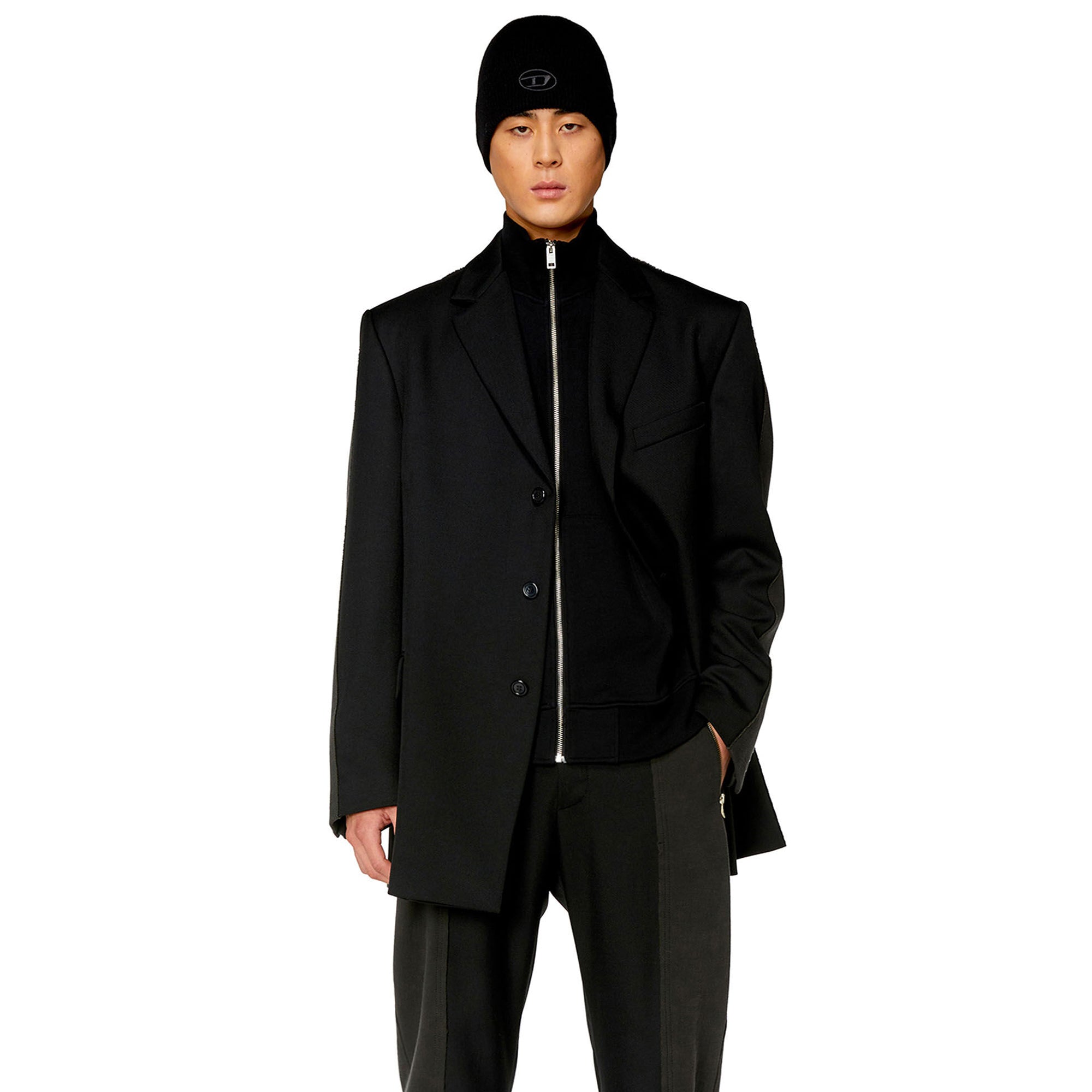 Diesel Mens S-GINNI-ZIP-OD Track Jacket – Extra Butter