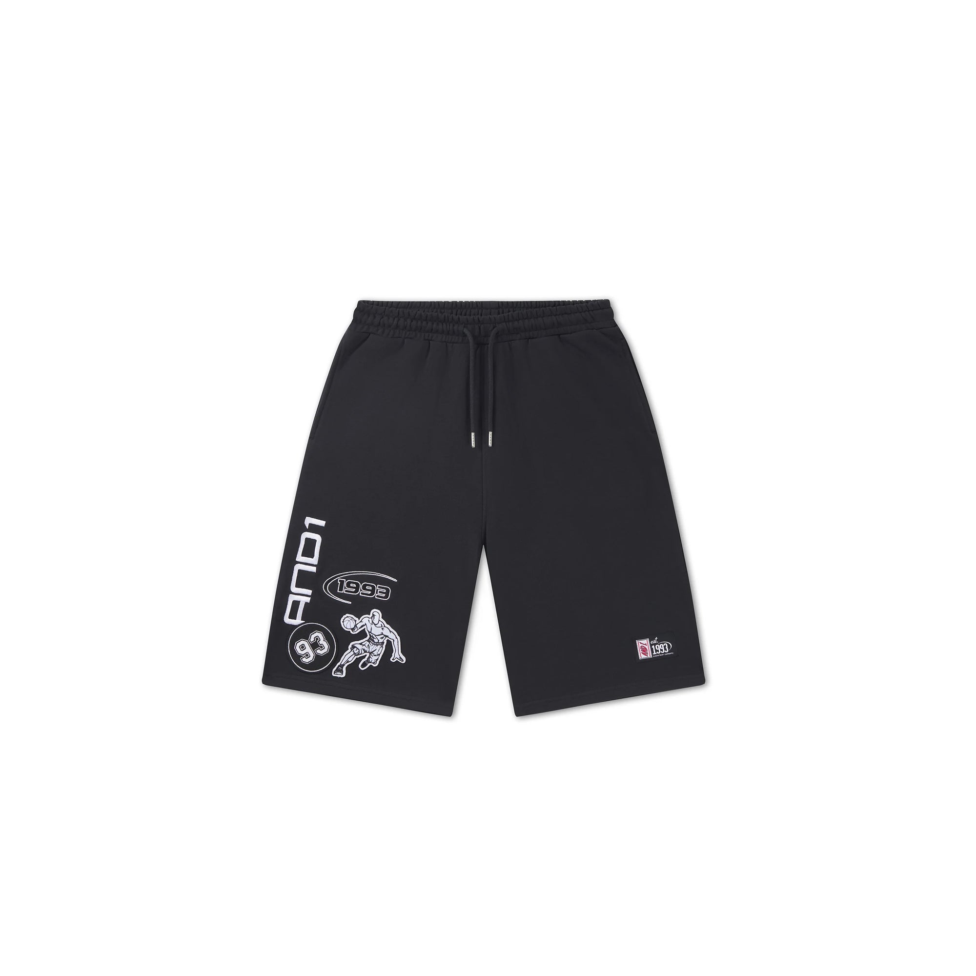 AND1 Mens On Court Applique Badge Jersey Short