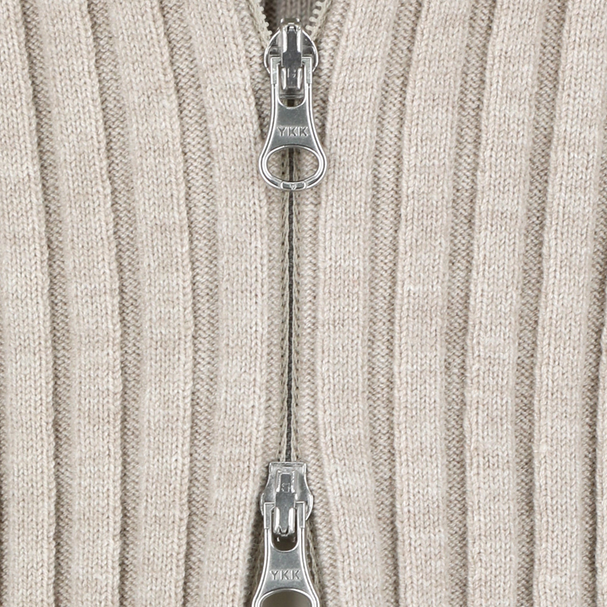 Amomento Womens Ribbed High Neck Zip Up