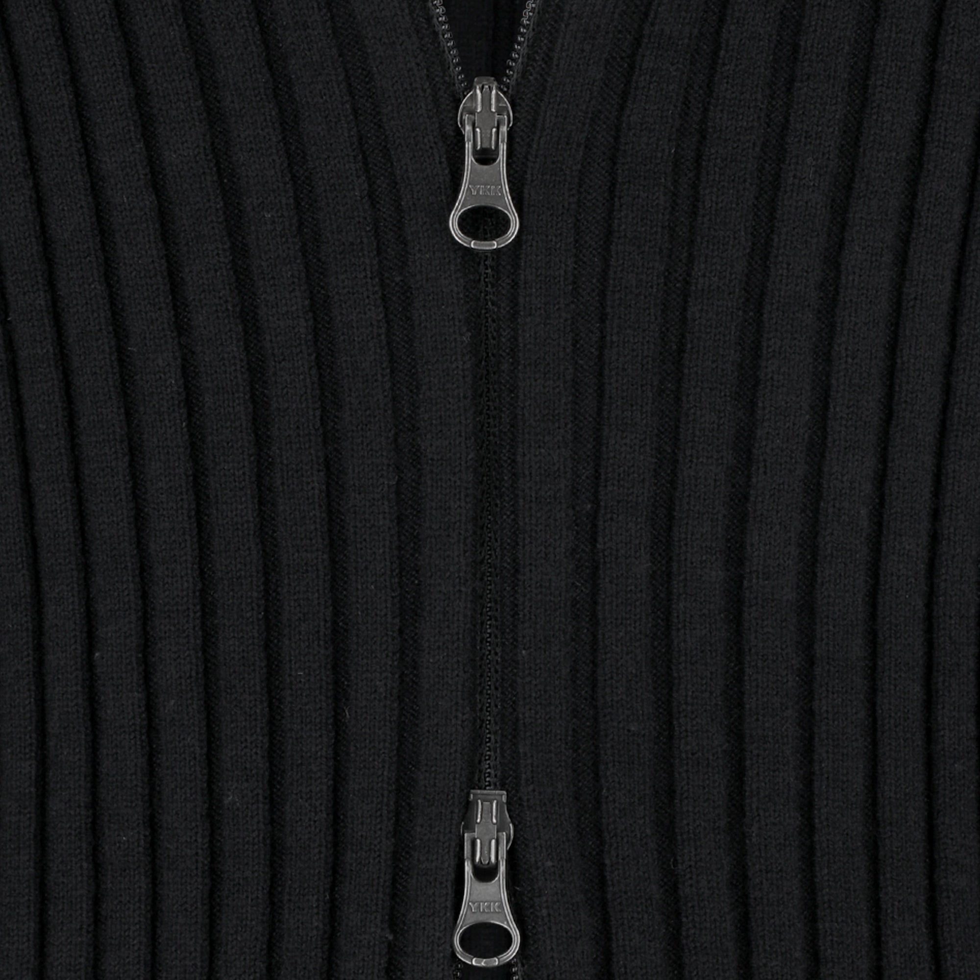 Amomento Womens Ribbed High Neck Zip Up