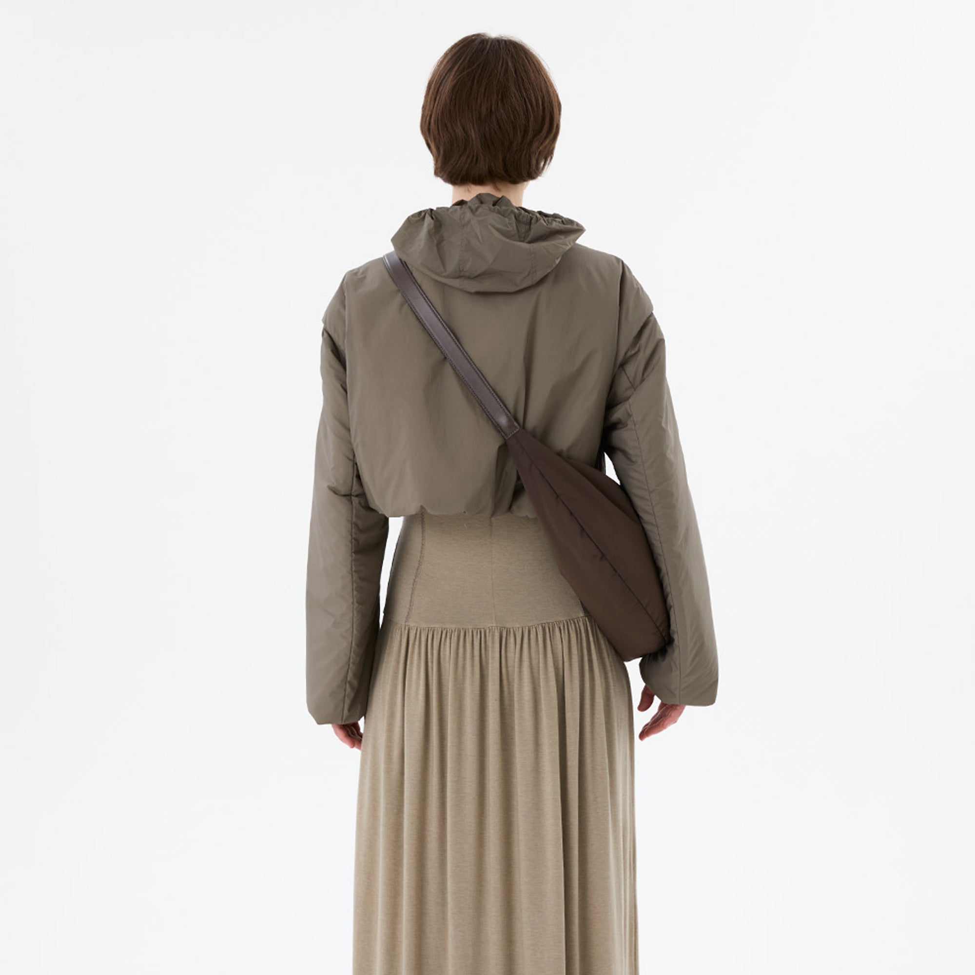 Amomento Womens Sheer Nylon Padded Crop Jumper