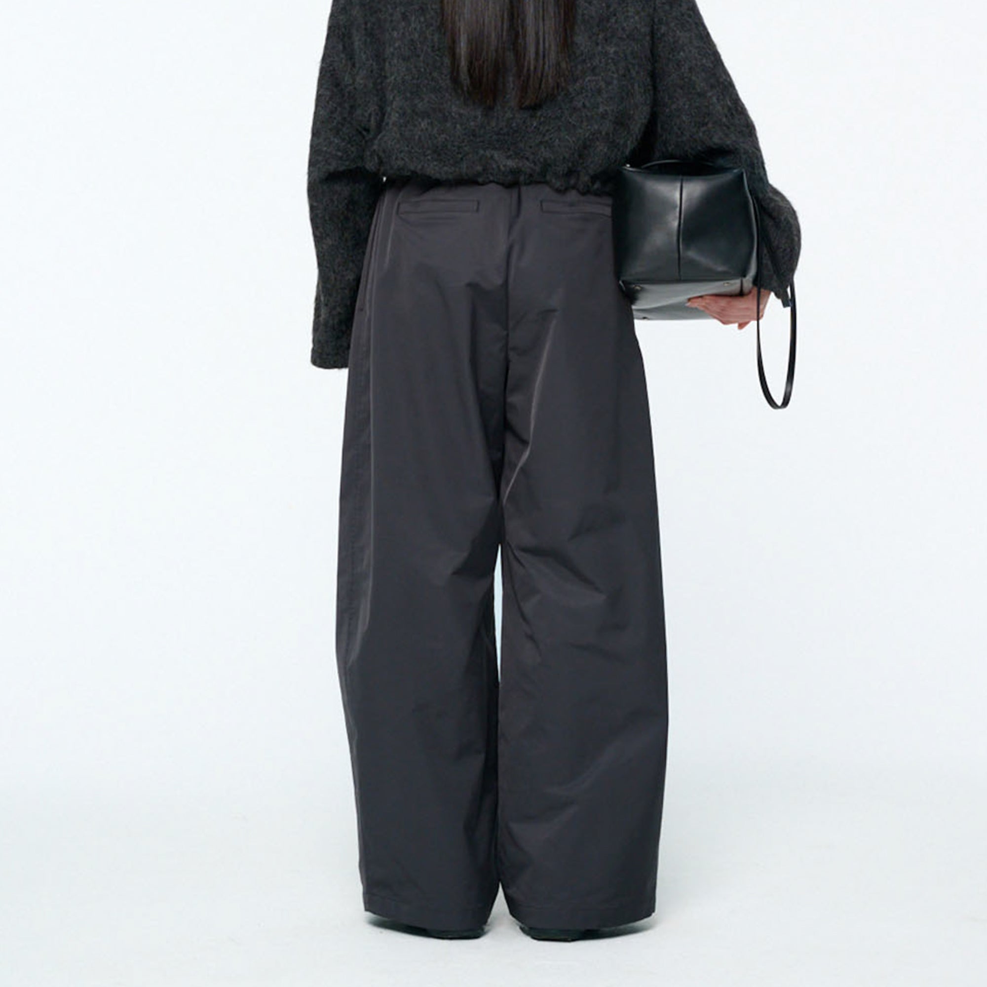 Amomento Womens Two Tuck Ballon Pants