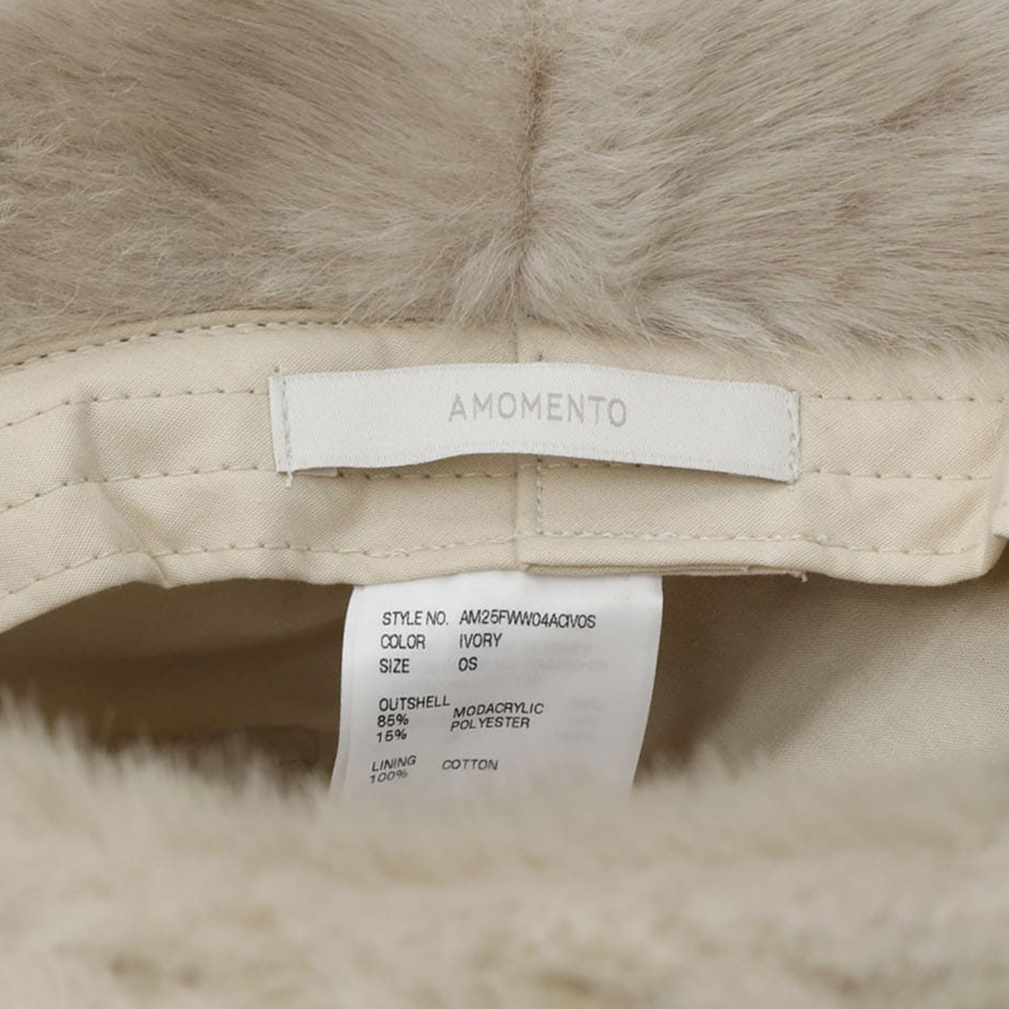 Amomento Fur Bucket Hat