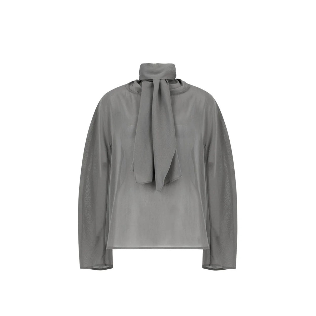 Amomento Womens Sheer Cotton Scarf Top