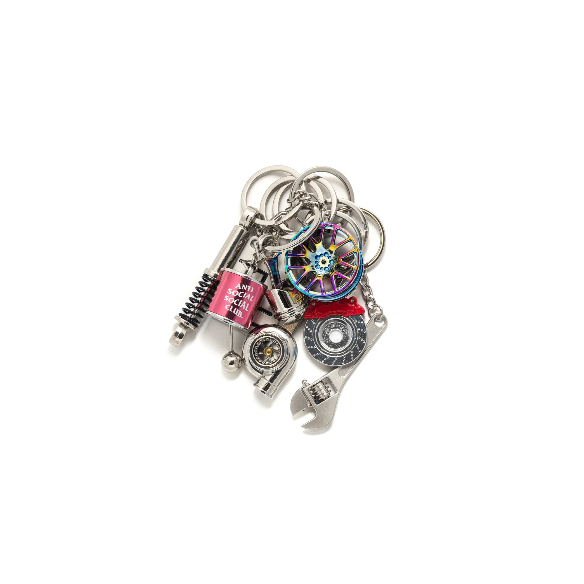 Anti Social Social Club Car Part Keychain