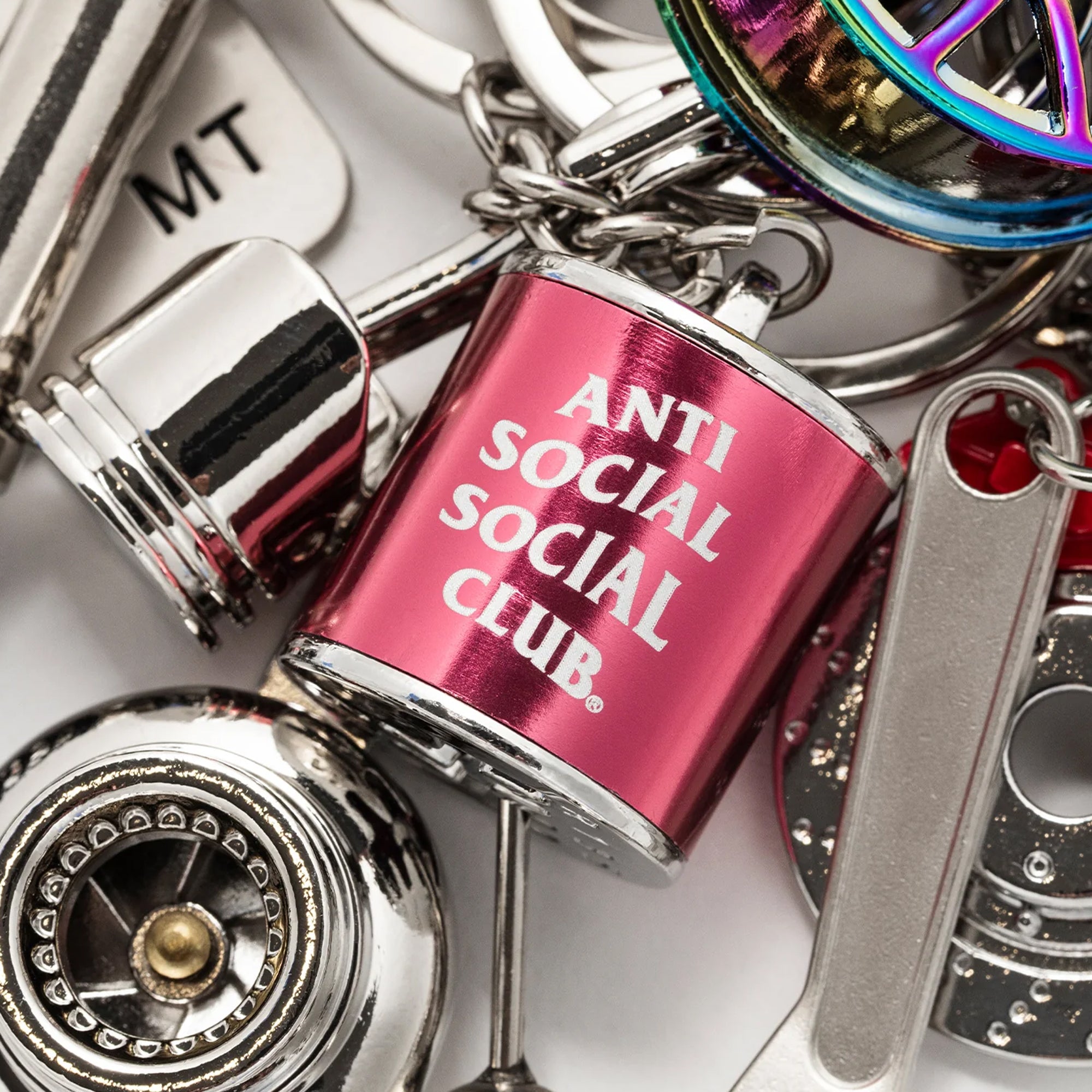 Anti Social Social Club Car Part Keychain