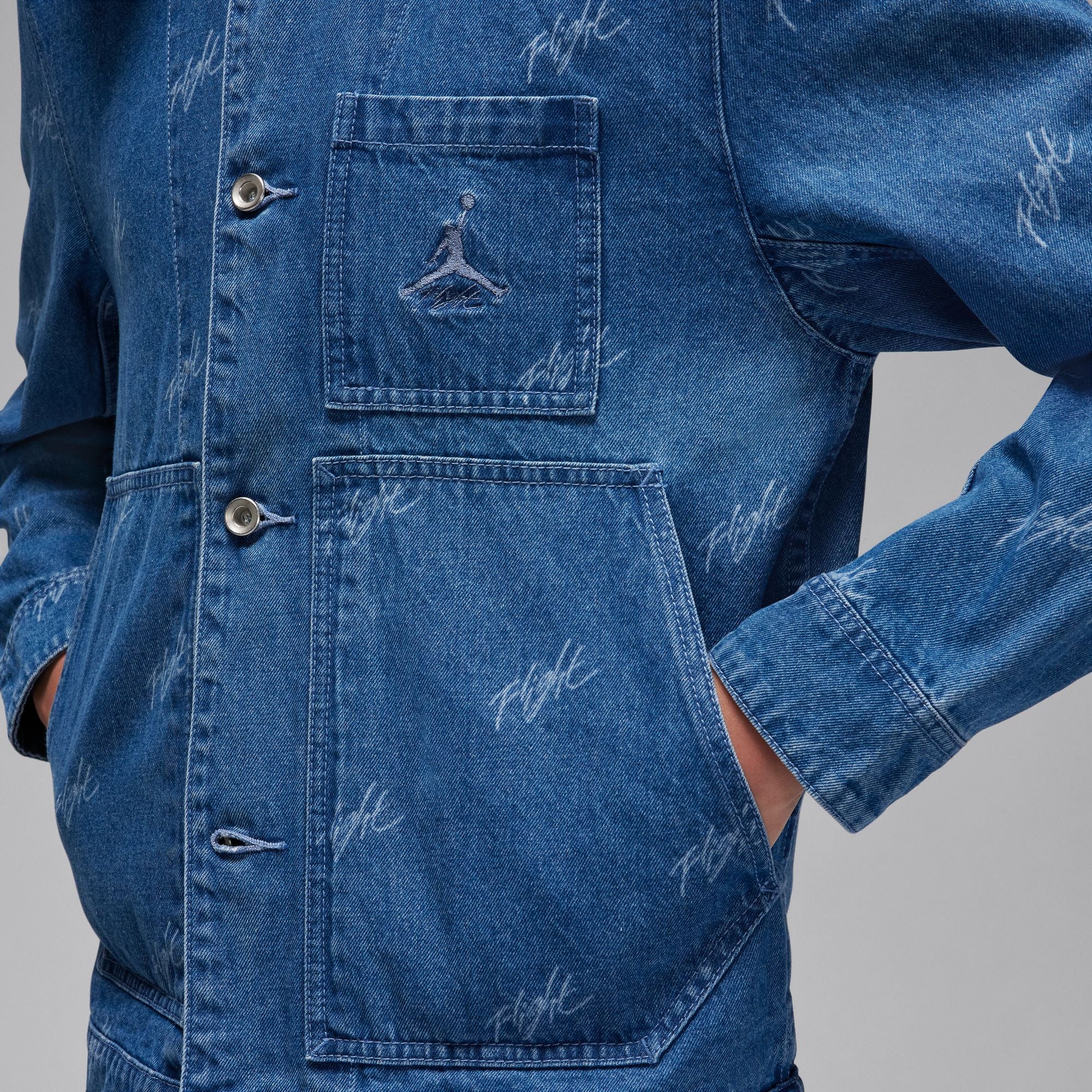 Air Jordan Mens Flight Heritage Denim Jacket