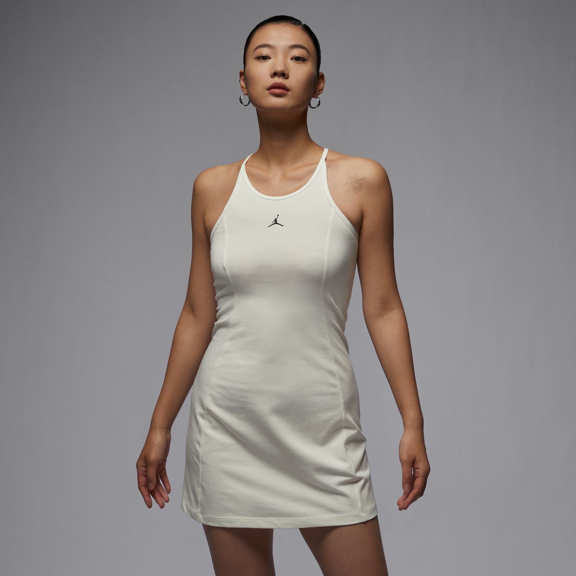 Air Jordan Womens White Slim Knit Dress Extra Butter Air Jordan Womens White Slim Knit Dress Extra Butter