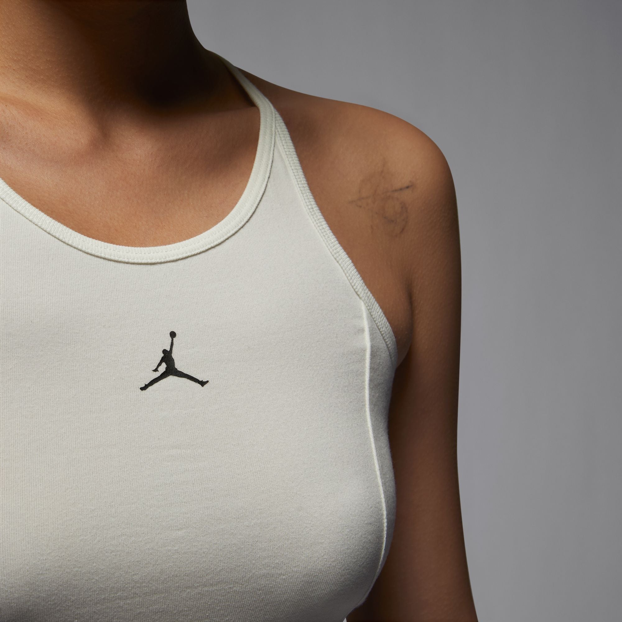 Air Jordan Womens White Slim Knit Dress