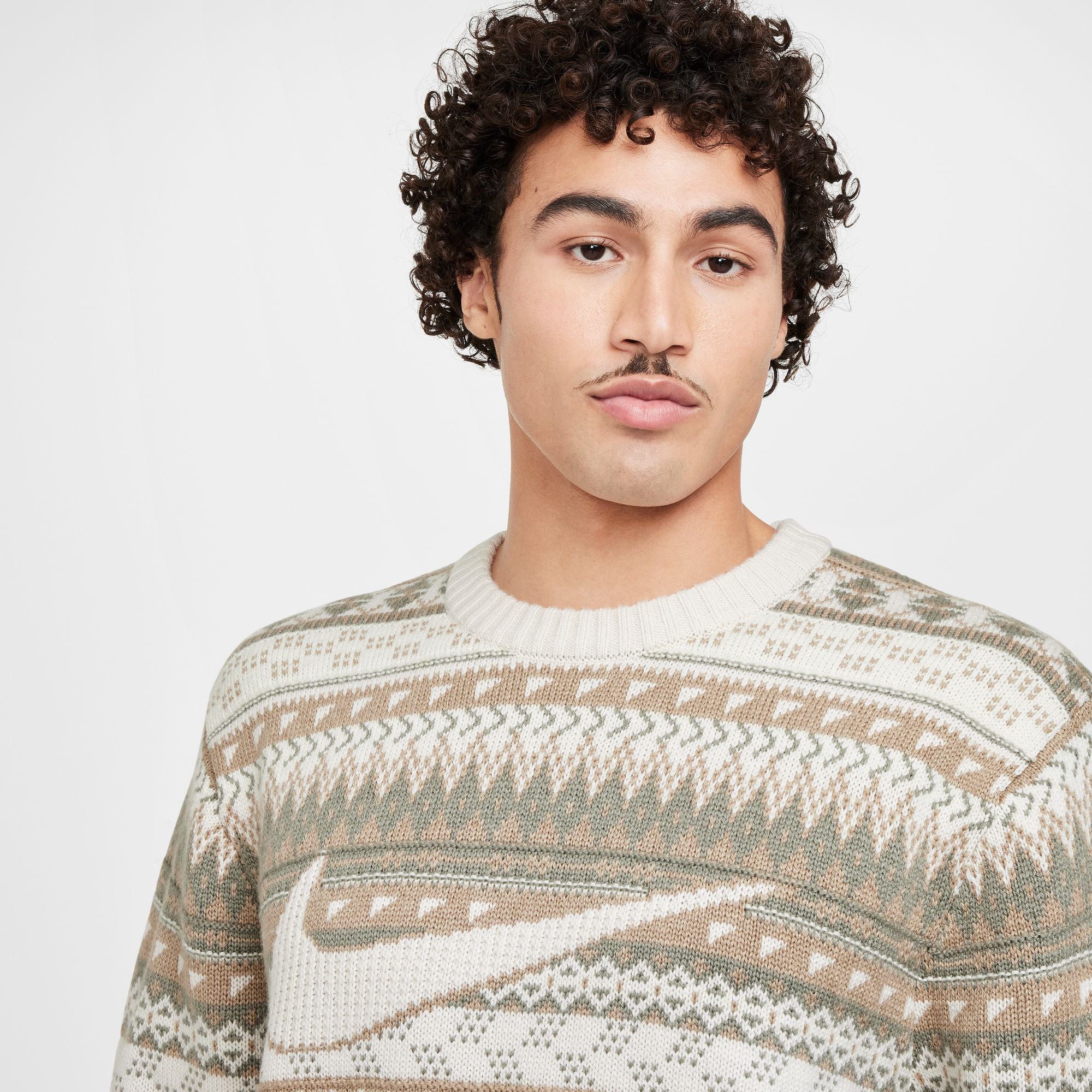 Nike Mens Fair Isle Swoosh Sweatshirt – Extra Butter