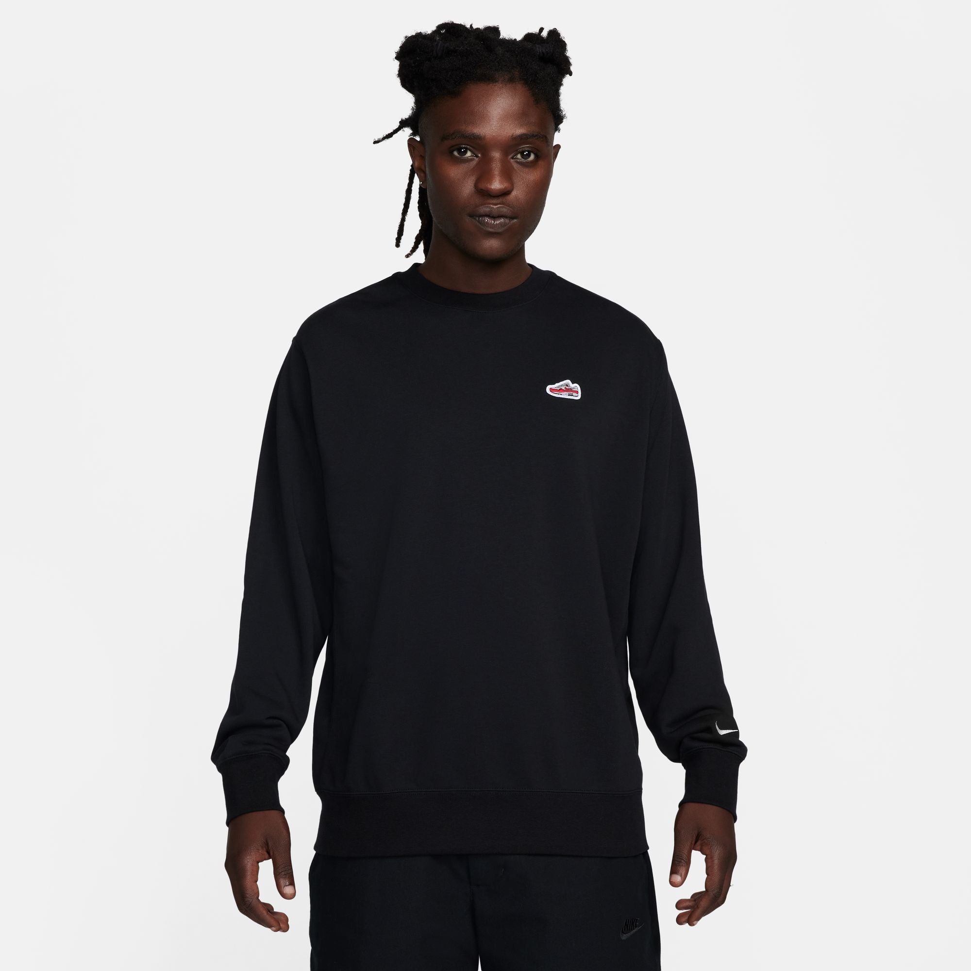 Nike black jumper cheap with white tick