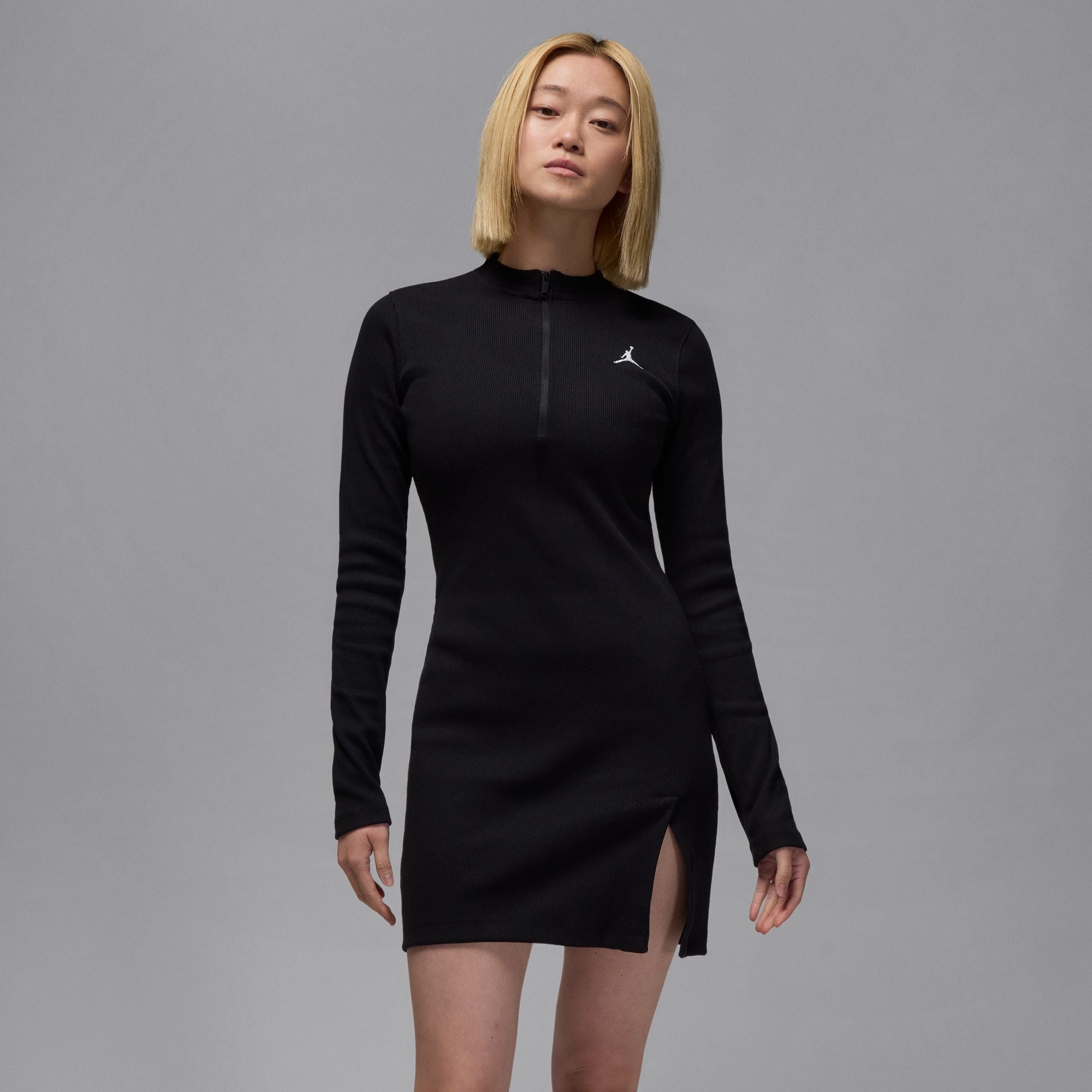 Air Jordan Womens 1/2 Zip Longsleeve Knit Dress Extra Butter Air Jordan Womens 1/2 Zip Longsleeve Knit Dress Extra Butter