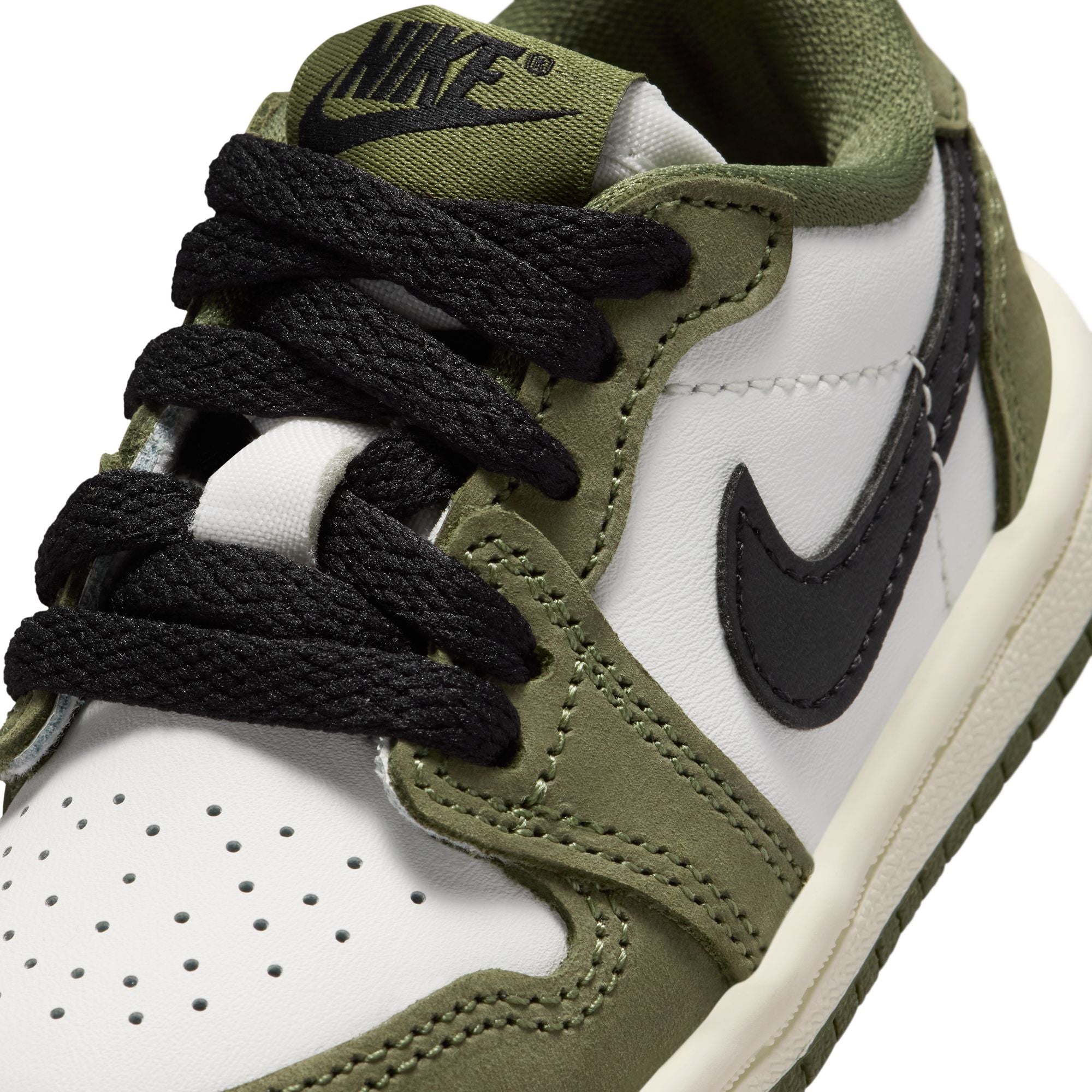 Air Jordan 1 Infants Retro Low "Medium Olive" Shoes