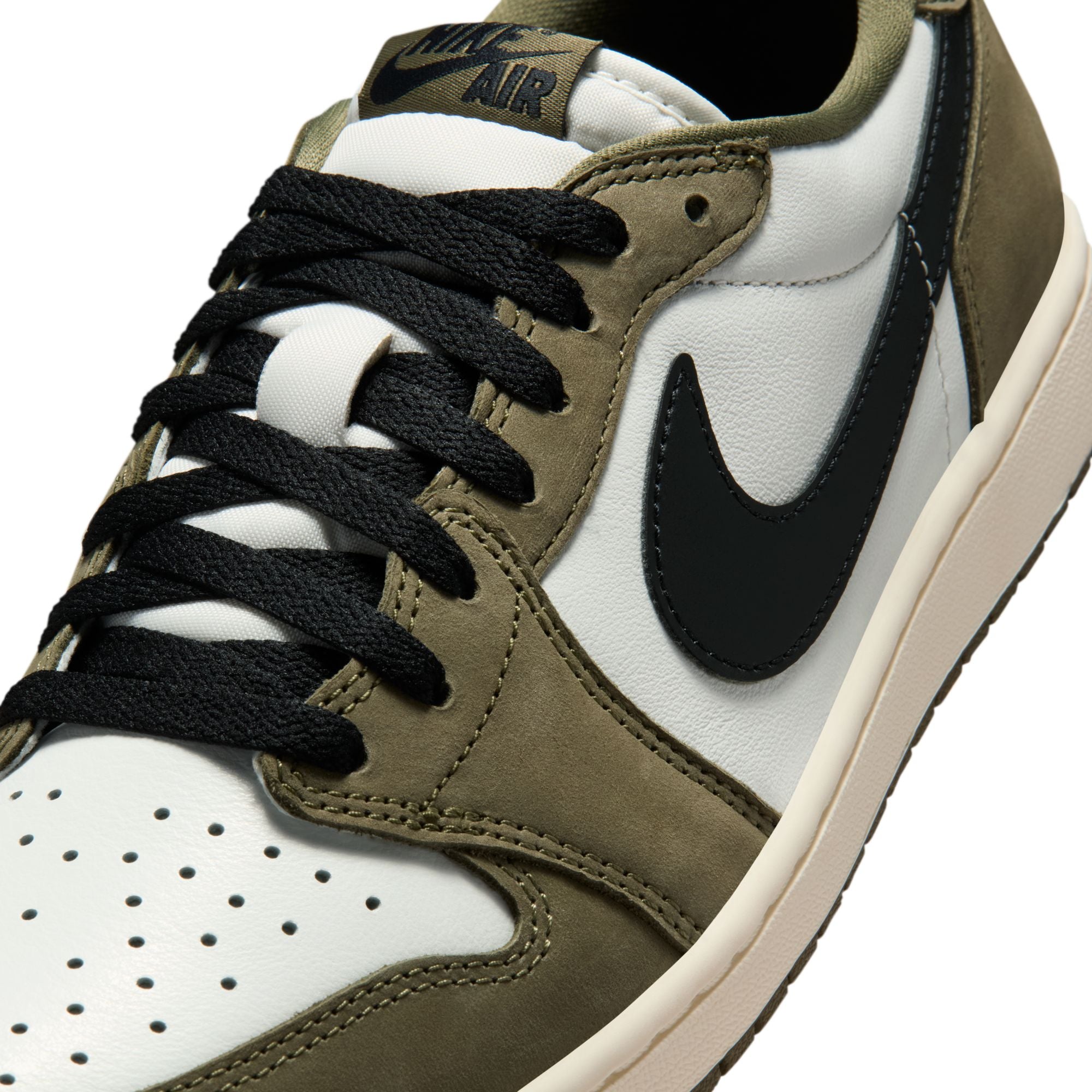 Air Jordan 1 Mens Retro Low "Medium Olive" Shows