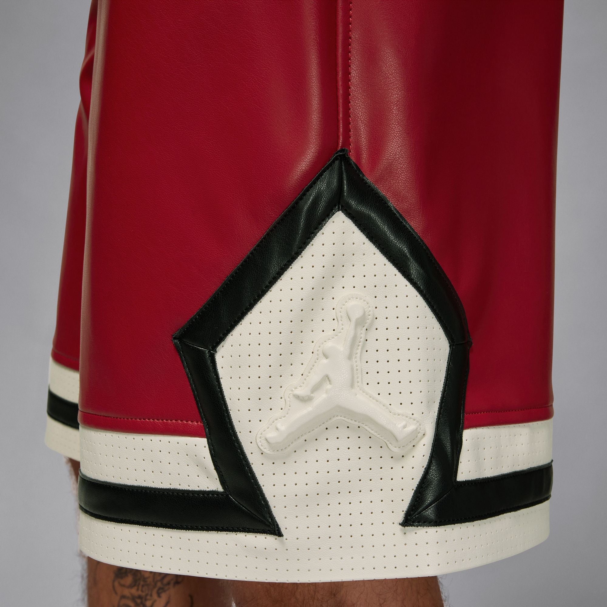 Air Jordan Mens Vegan Leather Diamond Shorts