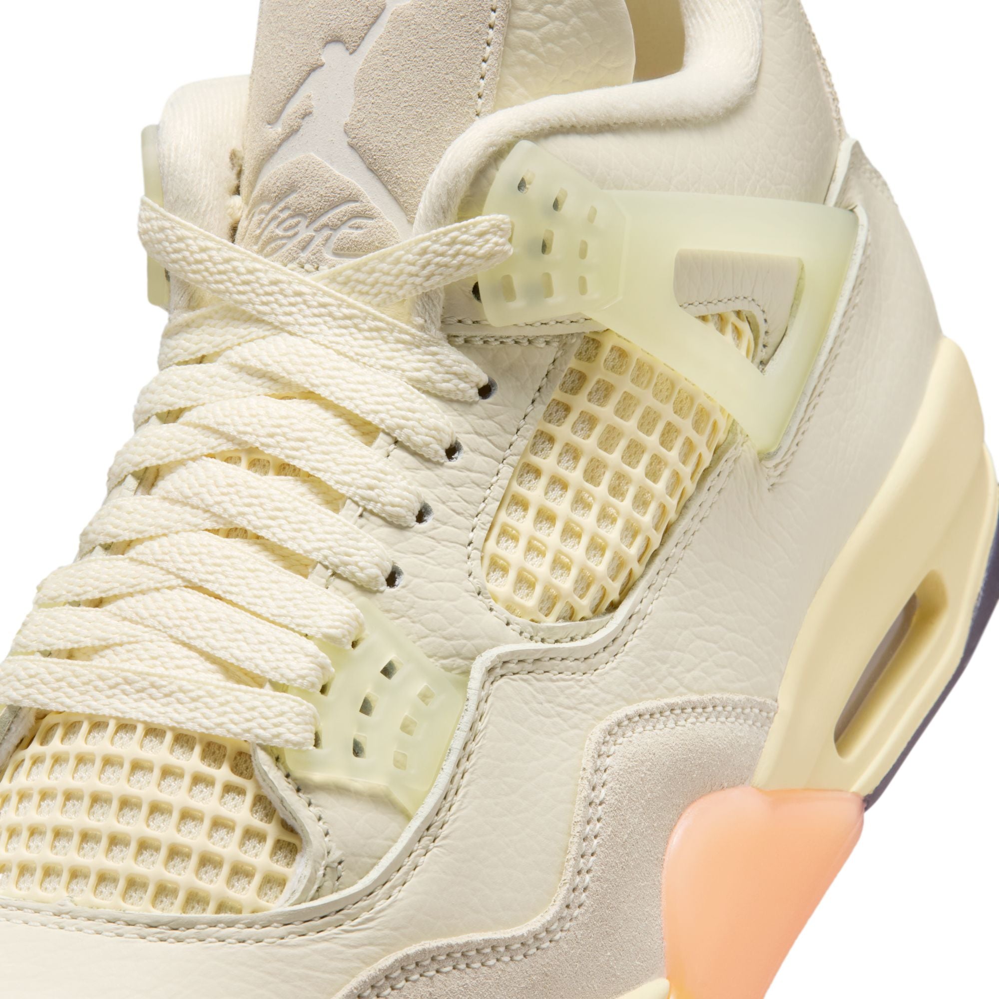 Coconut Milk/muslin-bright Mango Sneakers n a white background