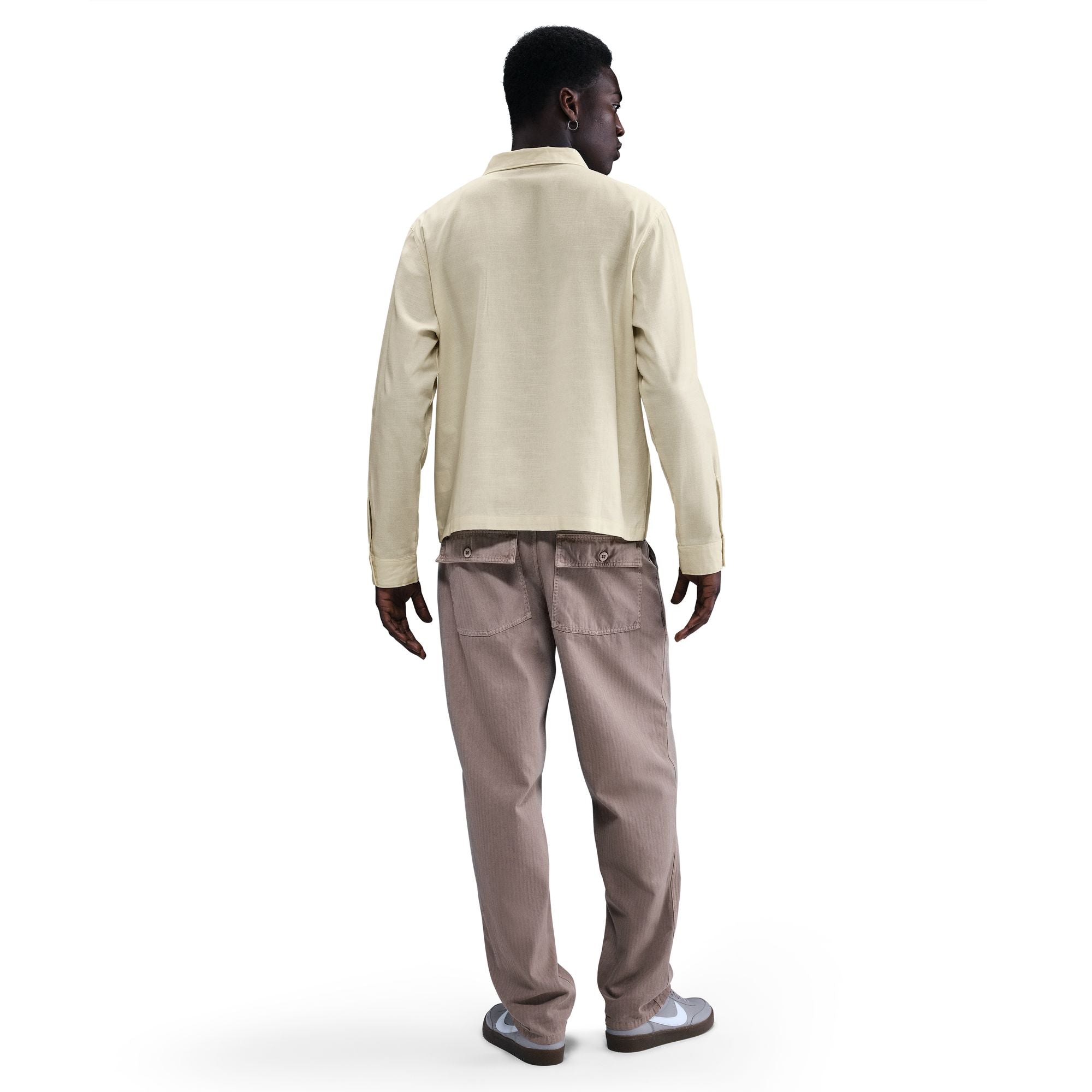 Nike Mens Life Chambray Long-Sleeve Painter Shirt