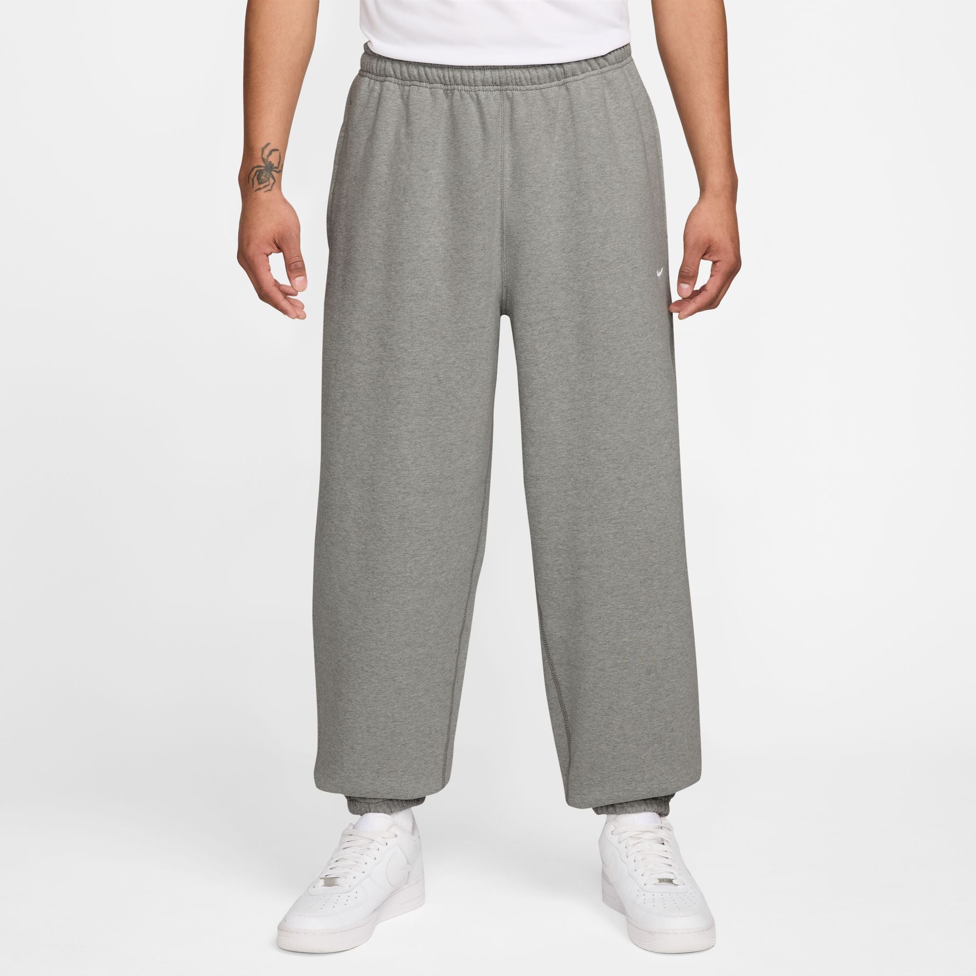 Nike Mens Solo Swoosh Cuffed Fleece Pants