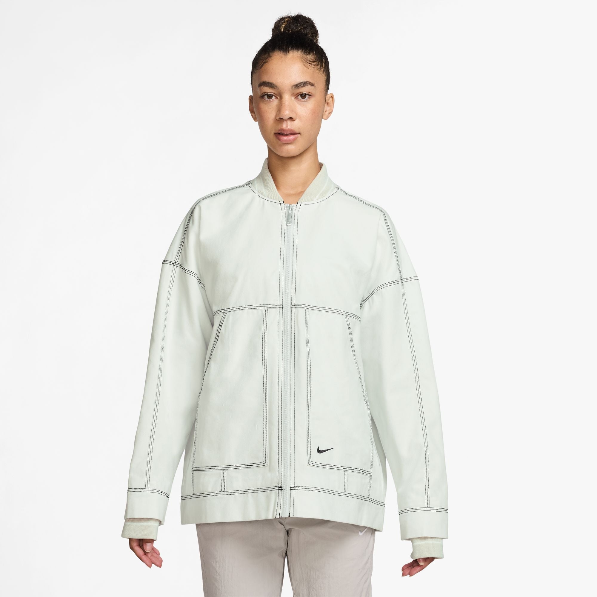 Nike Womens Oversized Graphic Cargo Jacket