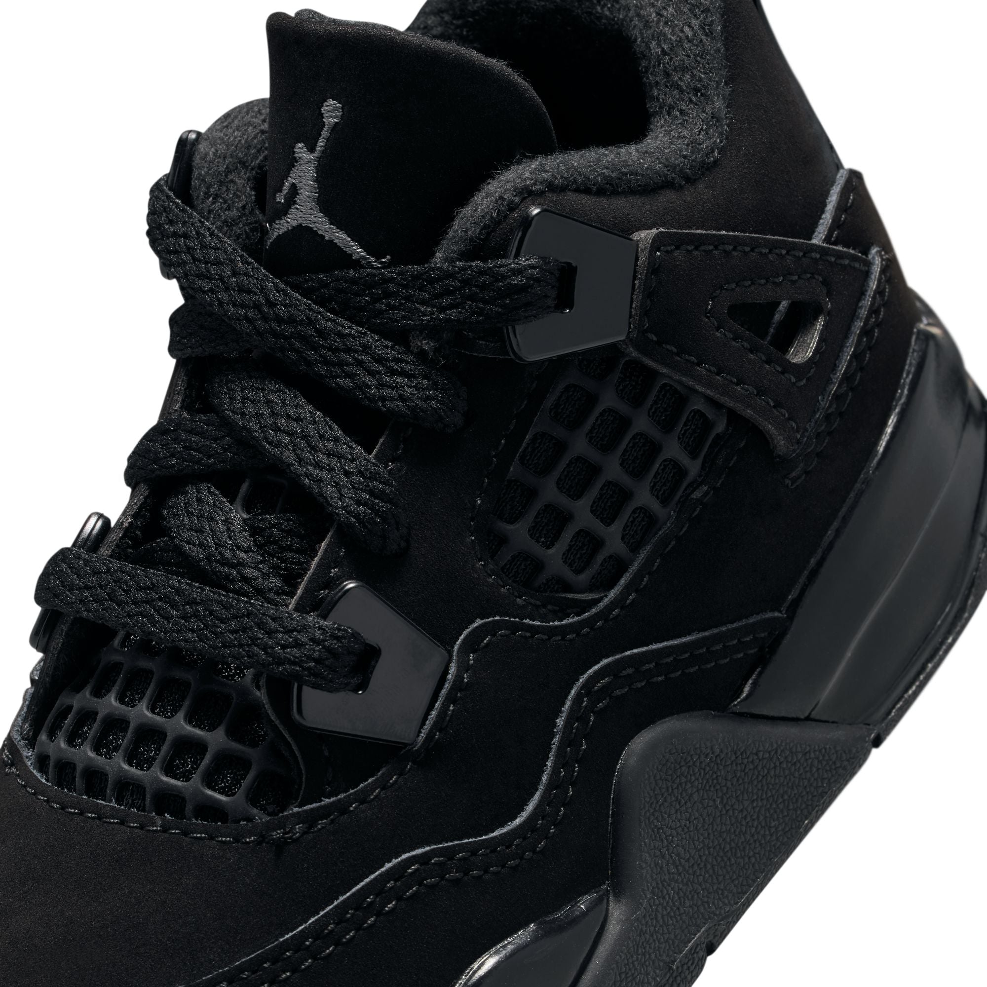Air Jordan 4 Infants Retro "Black Cat" Shoes