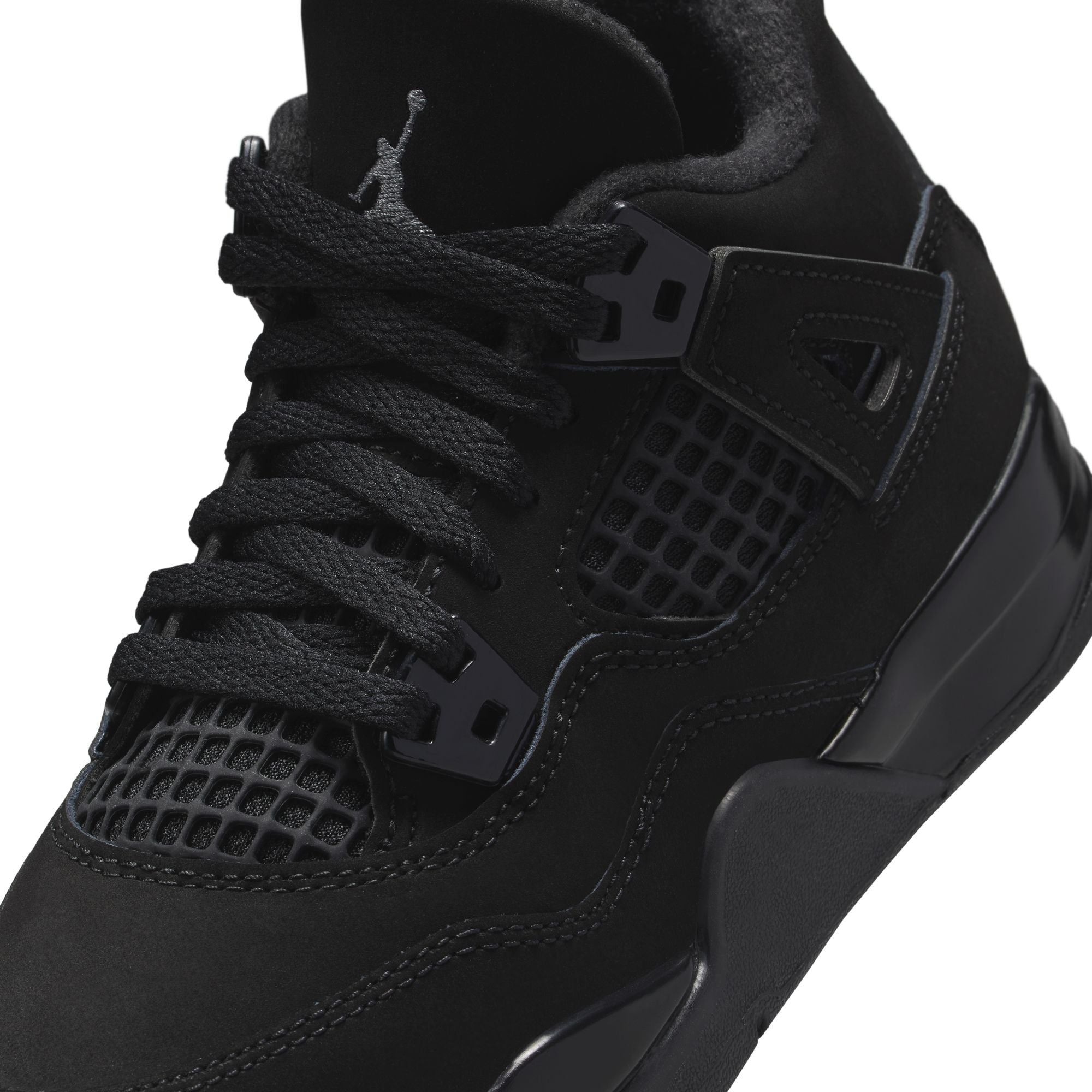 Air Jordan 4 Little Kids Retro "Black Cat" Shoes