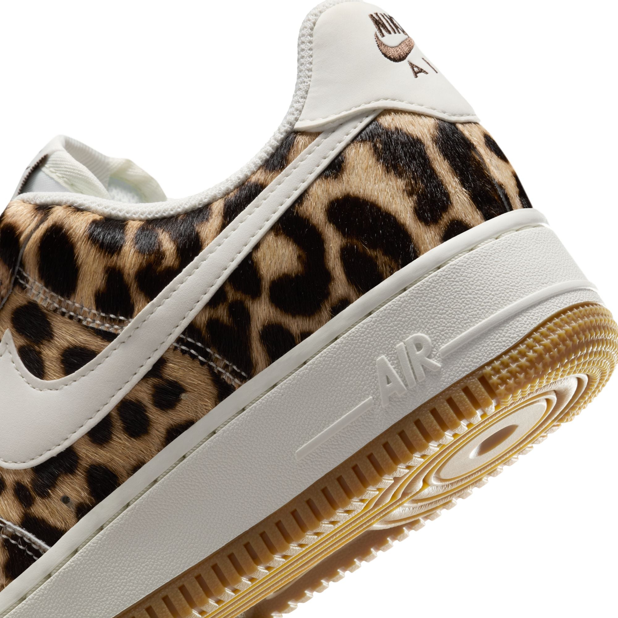leopard sneakers on a white background
