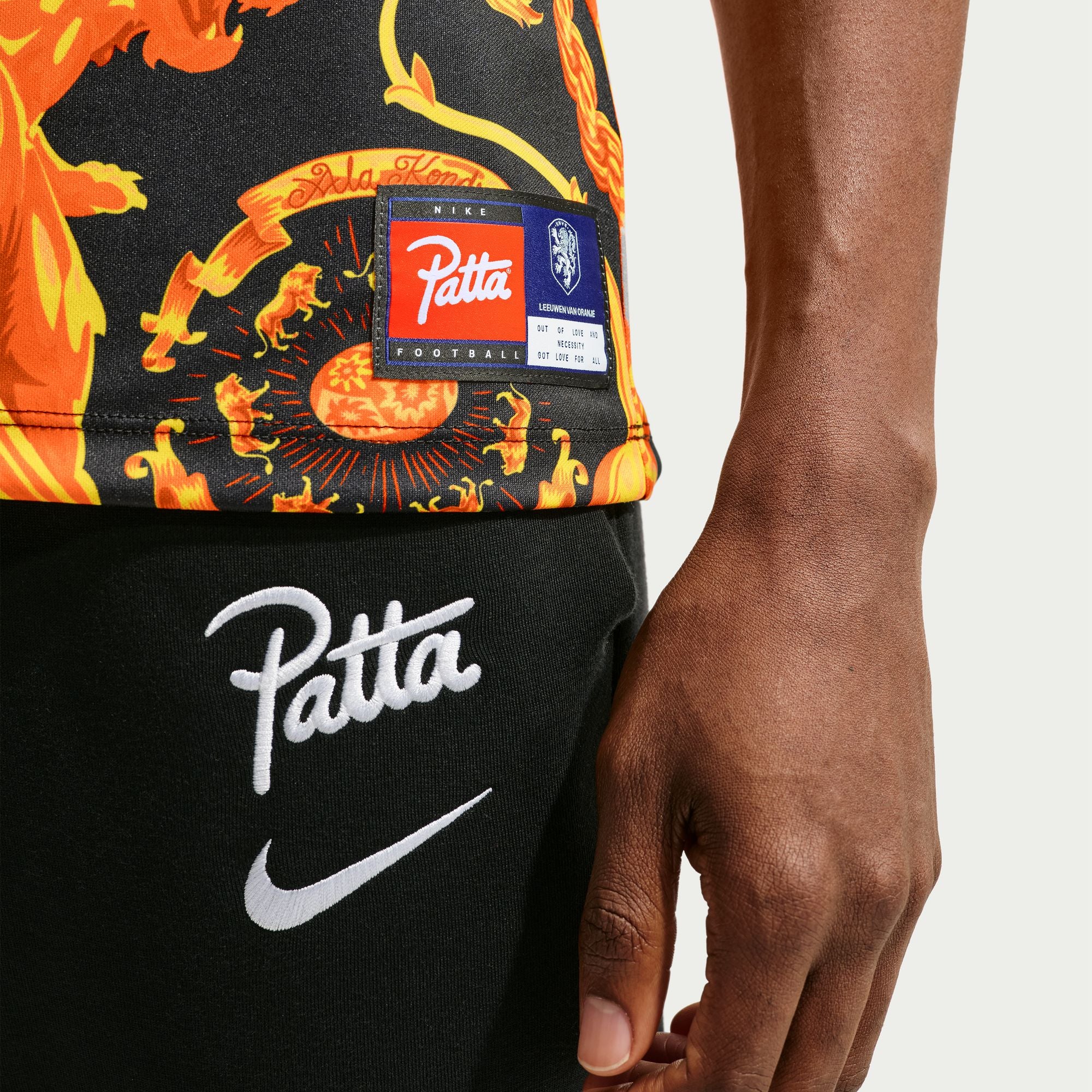 Nike Mens Netherlands x Patta Academy Pro Short-Sleeve Soccer Tee