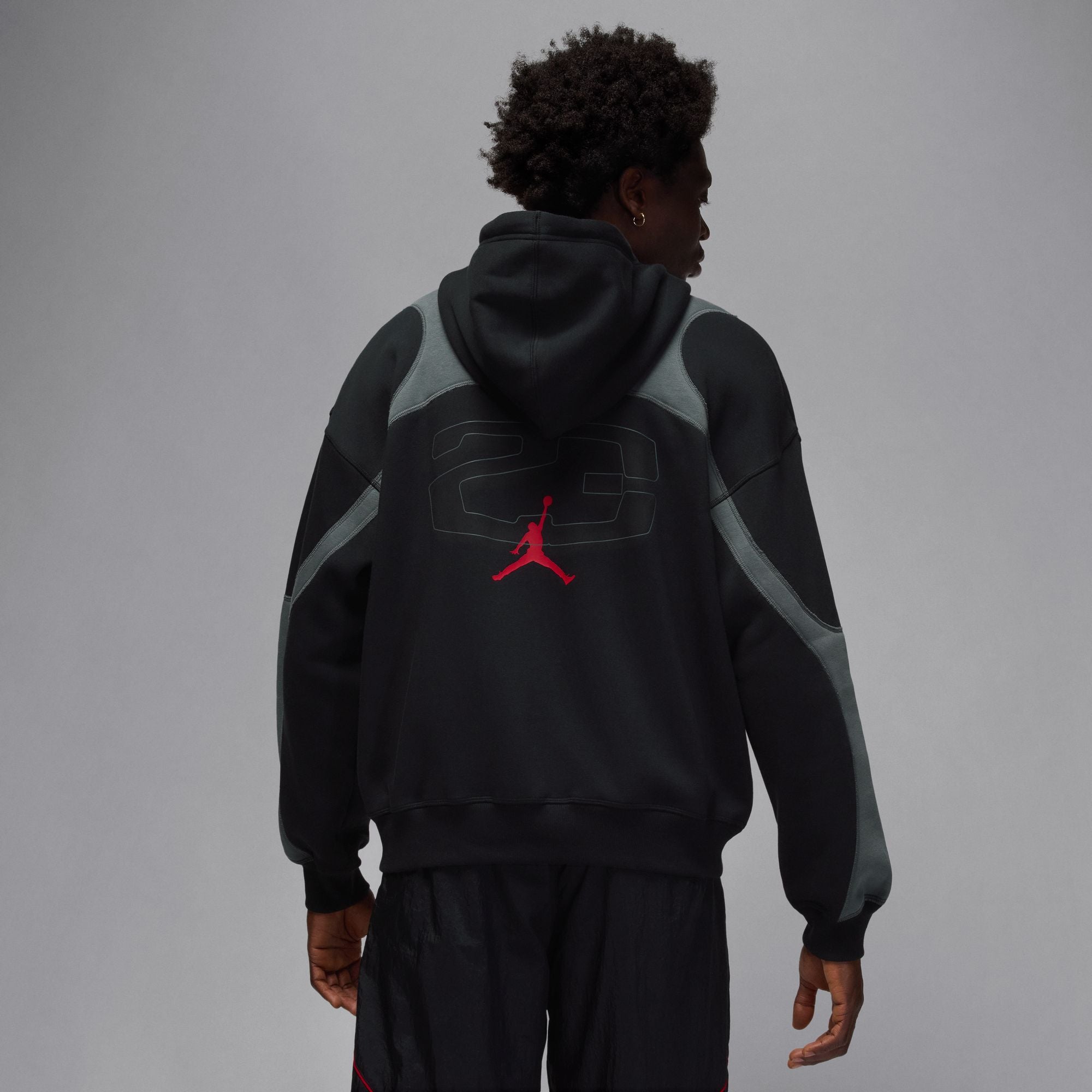 Air Jordan Mens Oversized Full-Zip Hoodie