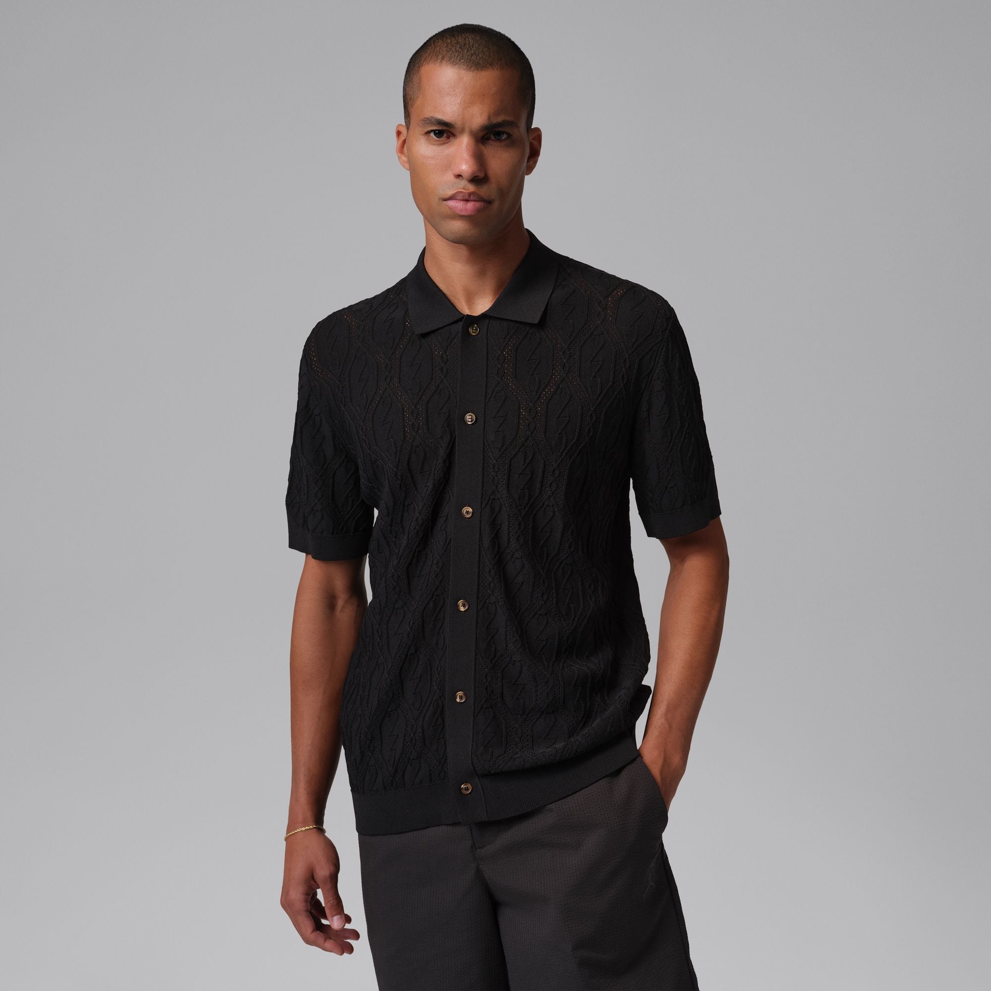 Air Jordan Mens Golf Button-Down Shirt