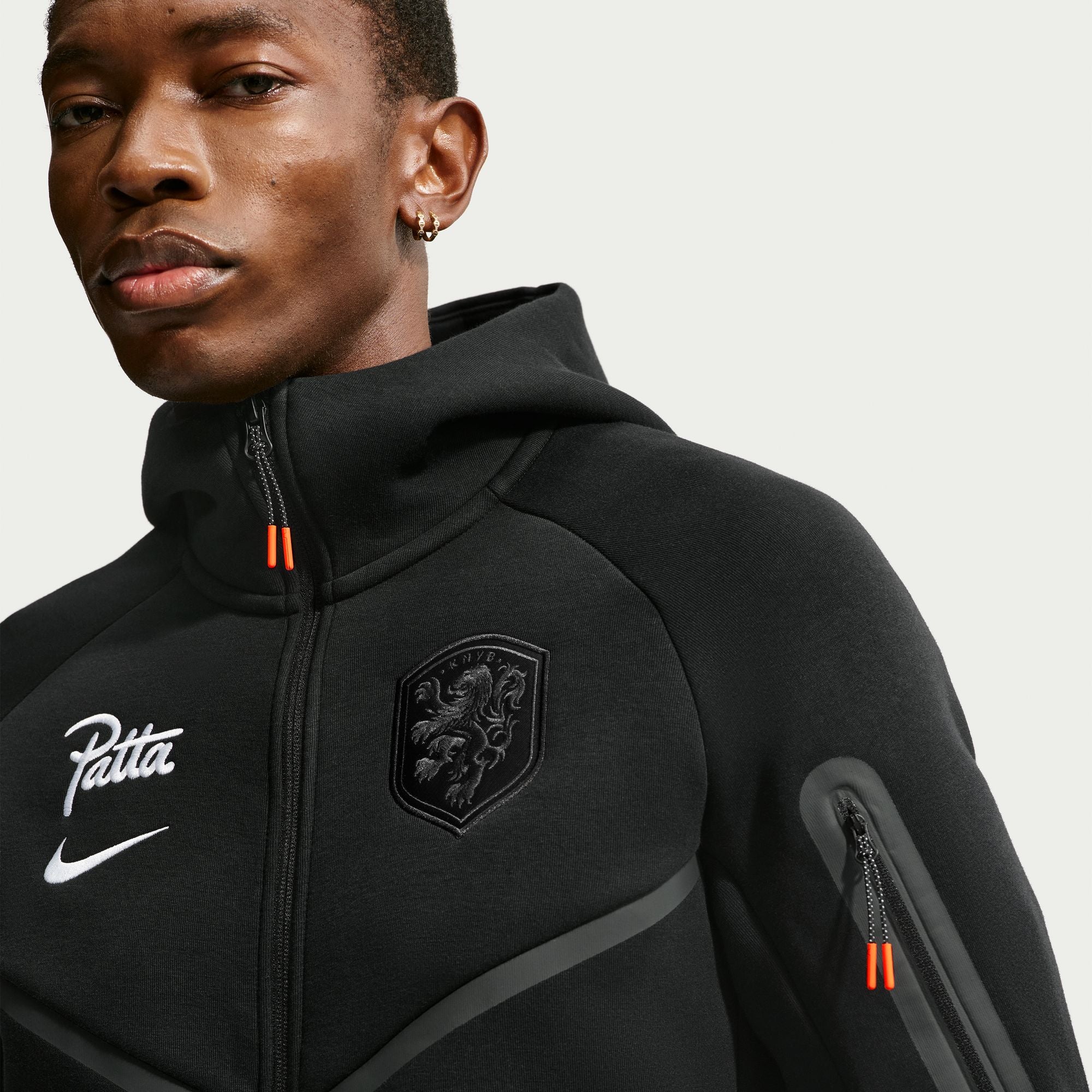 Nike Mens Netherlands x Patta Tech Fleece Full-Zip Windrunner