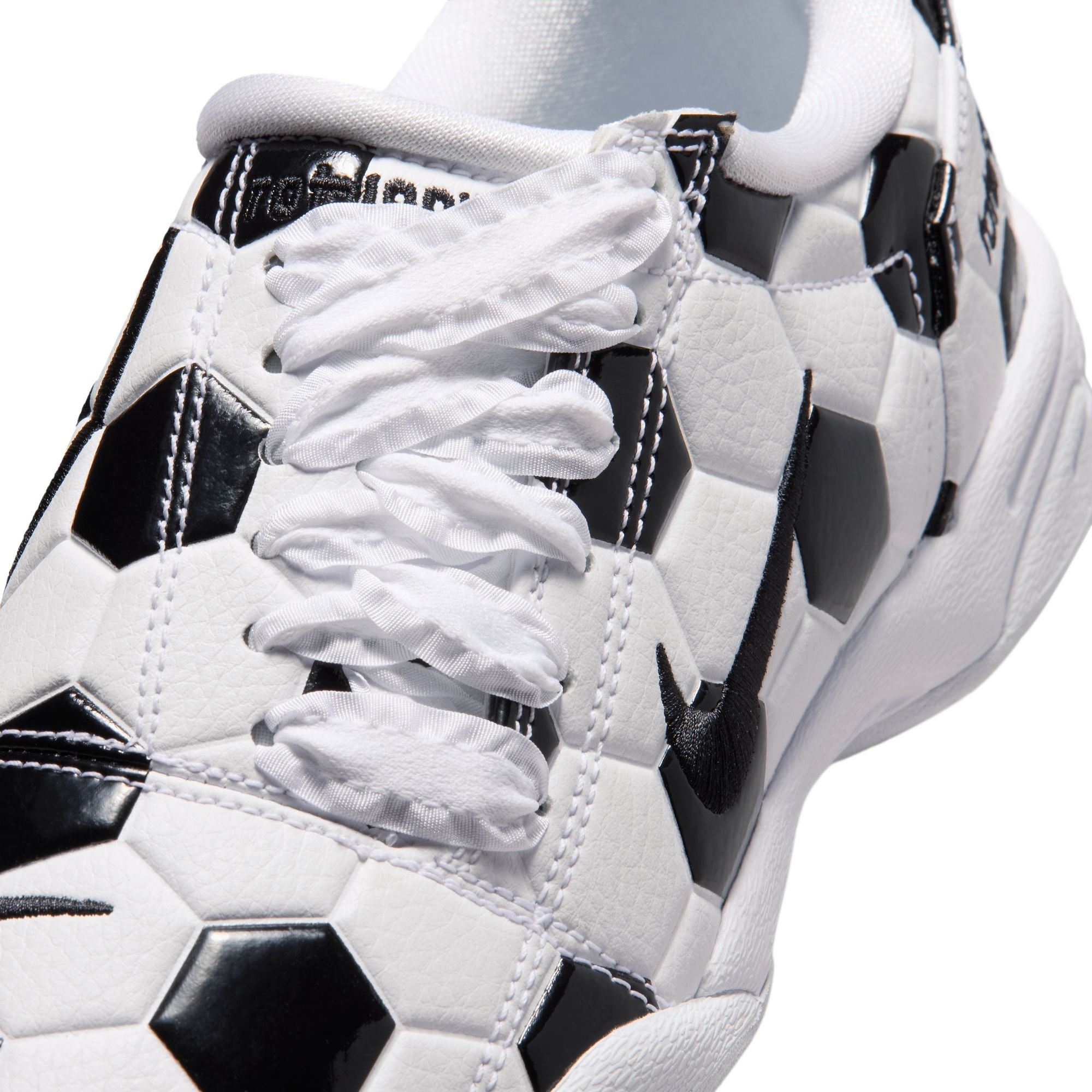 White/black Sneakers on a white background