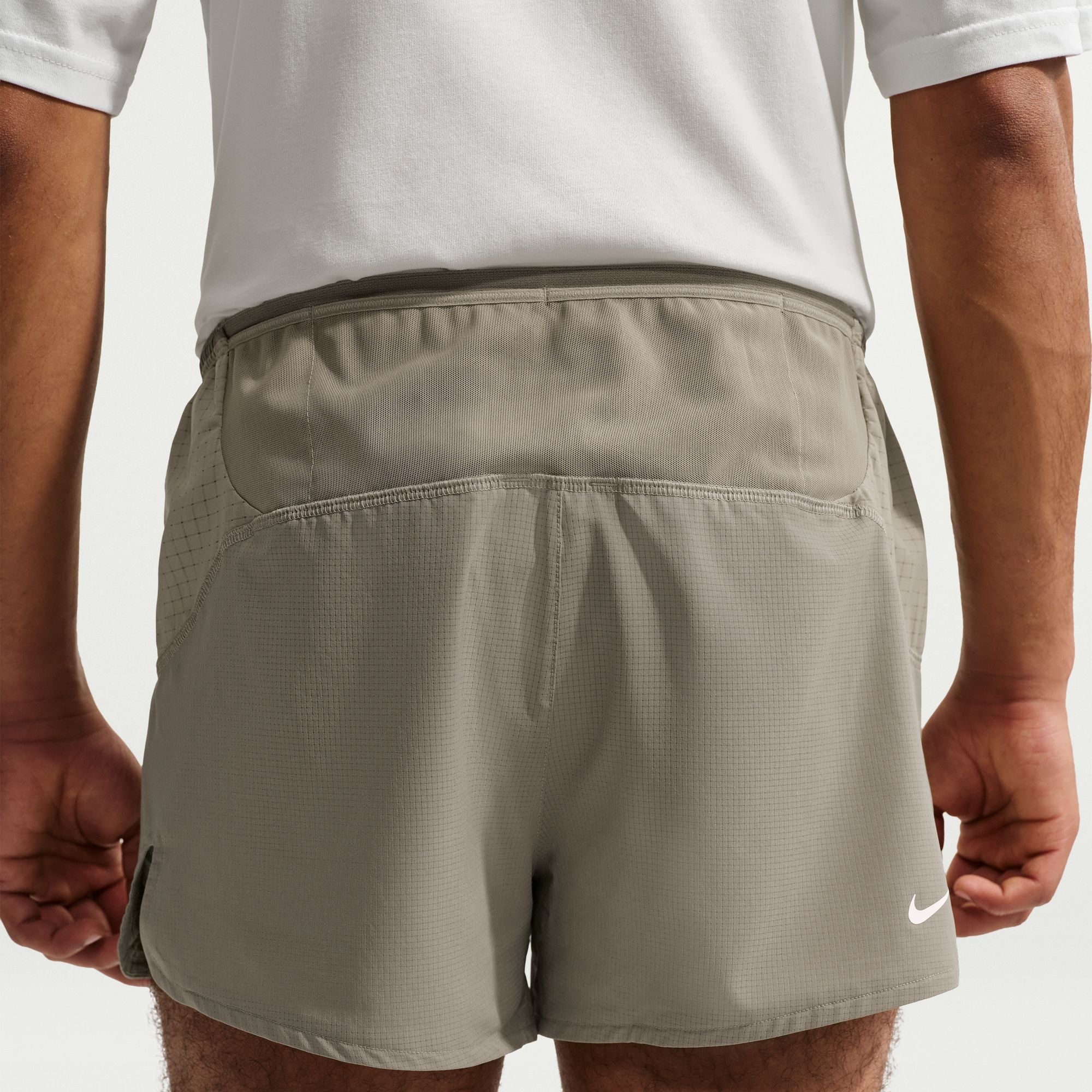 person wearing Light Army/white Shorts on a white background
