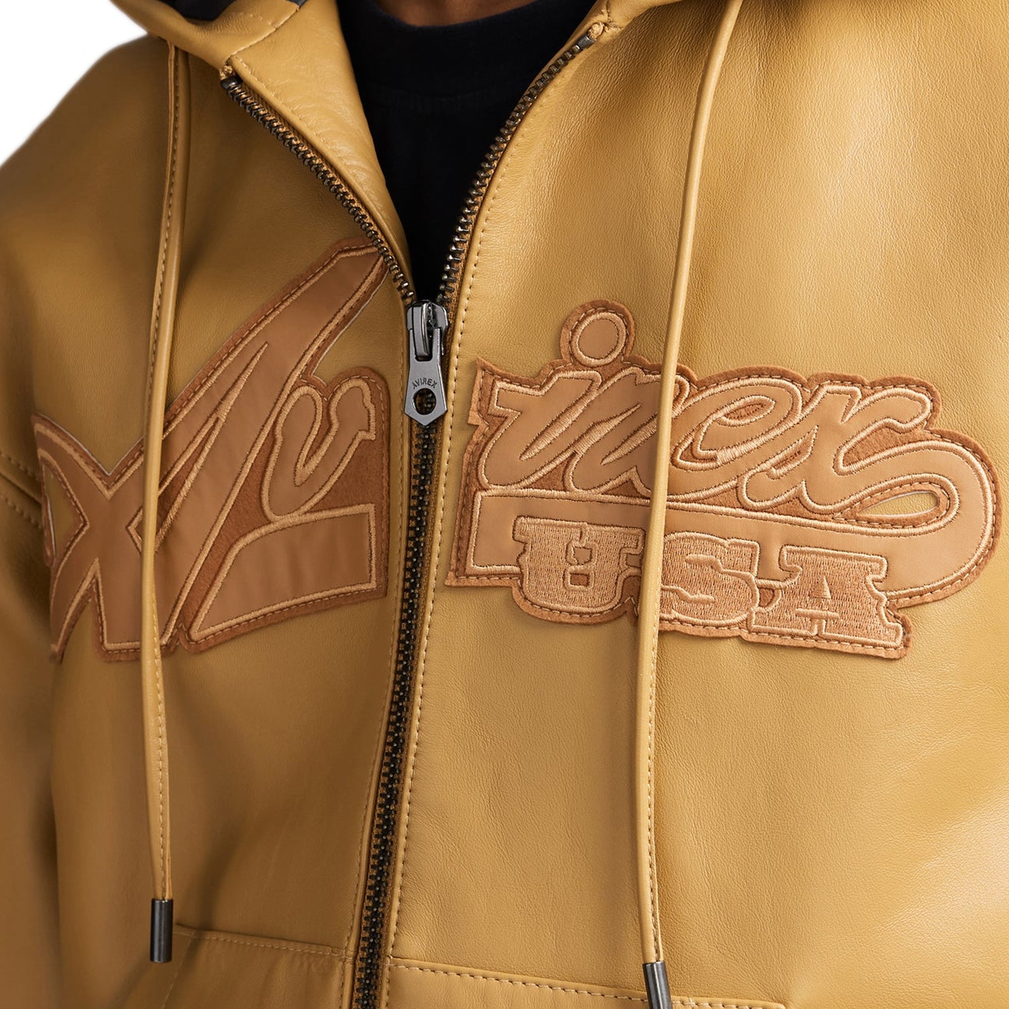 Avirex Mens Nappa Hoodie