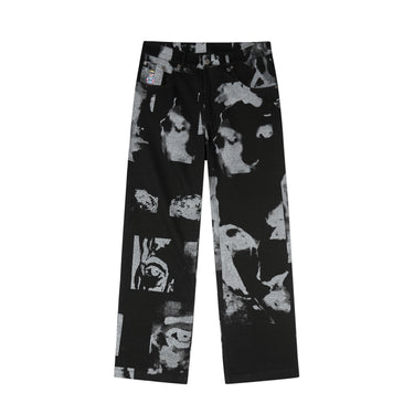 Kidsuper Mens Faces Collage Twill Pants