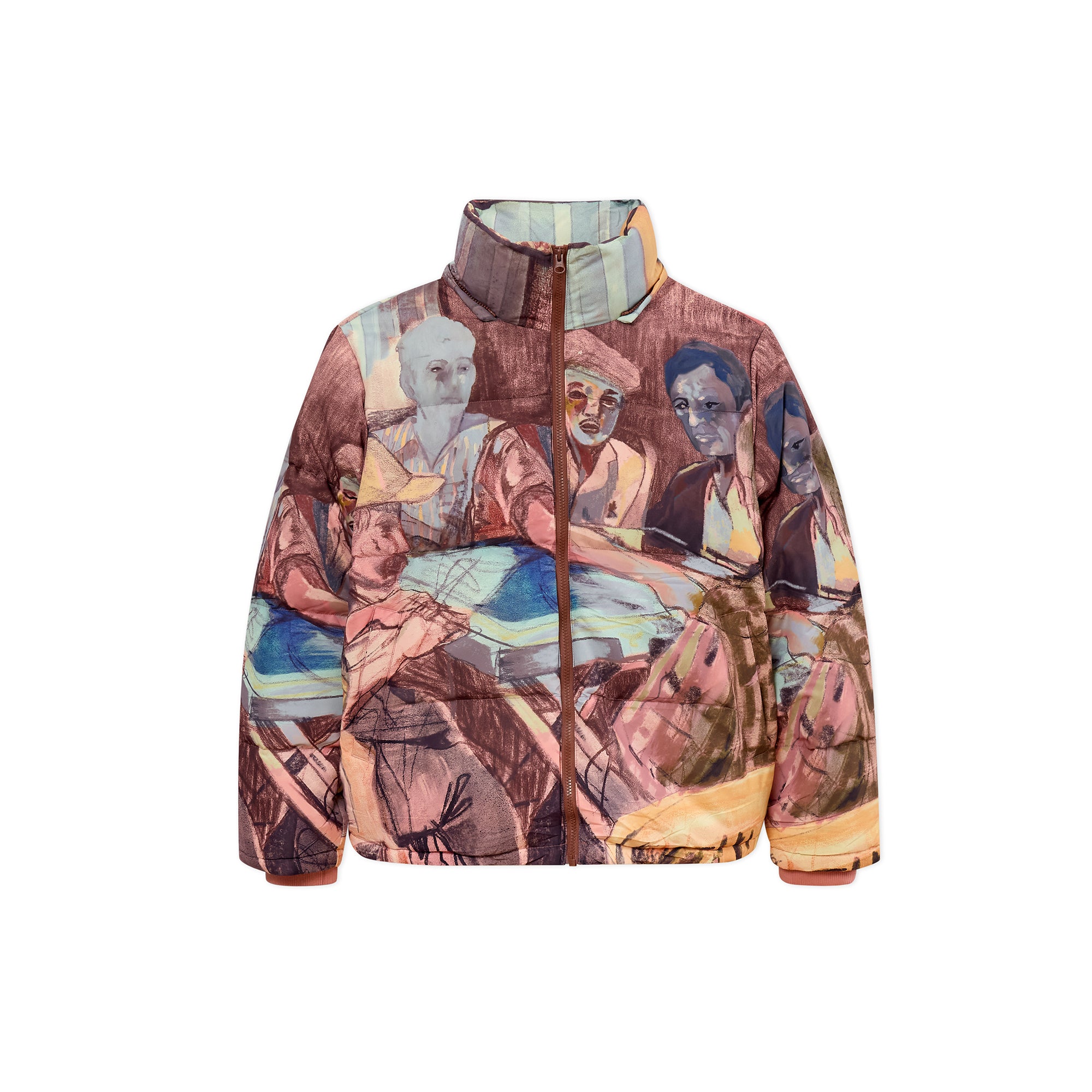 KidSuper Mens Domino Players Puffer Jacket