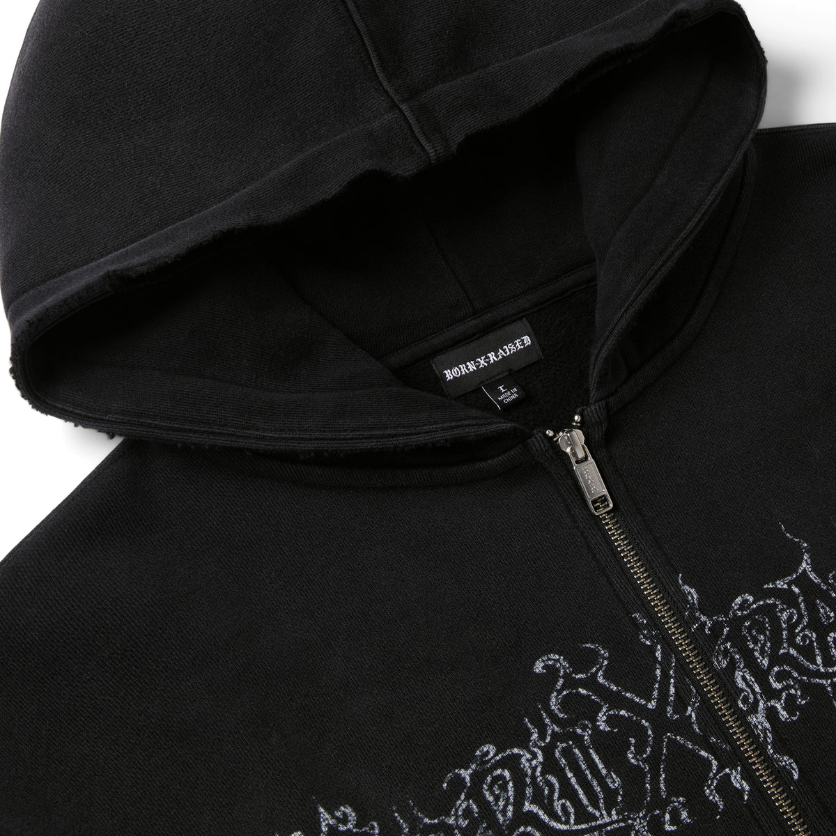 Born X Raised Mens LLorona Zip Up Hoodie
