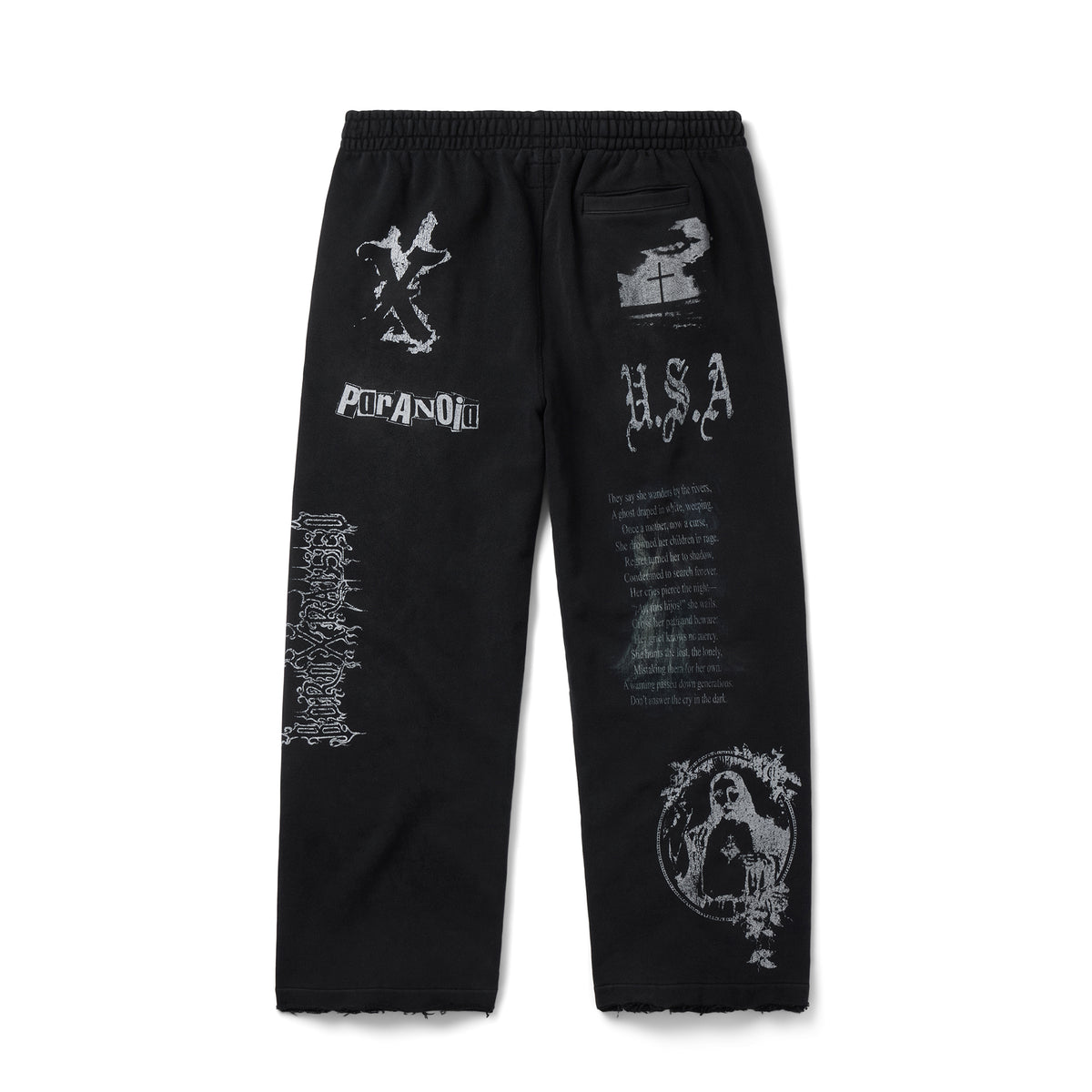 Born X Raised Mens LLorona Sweatpants