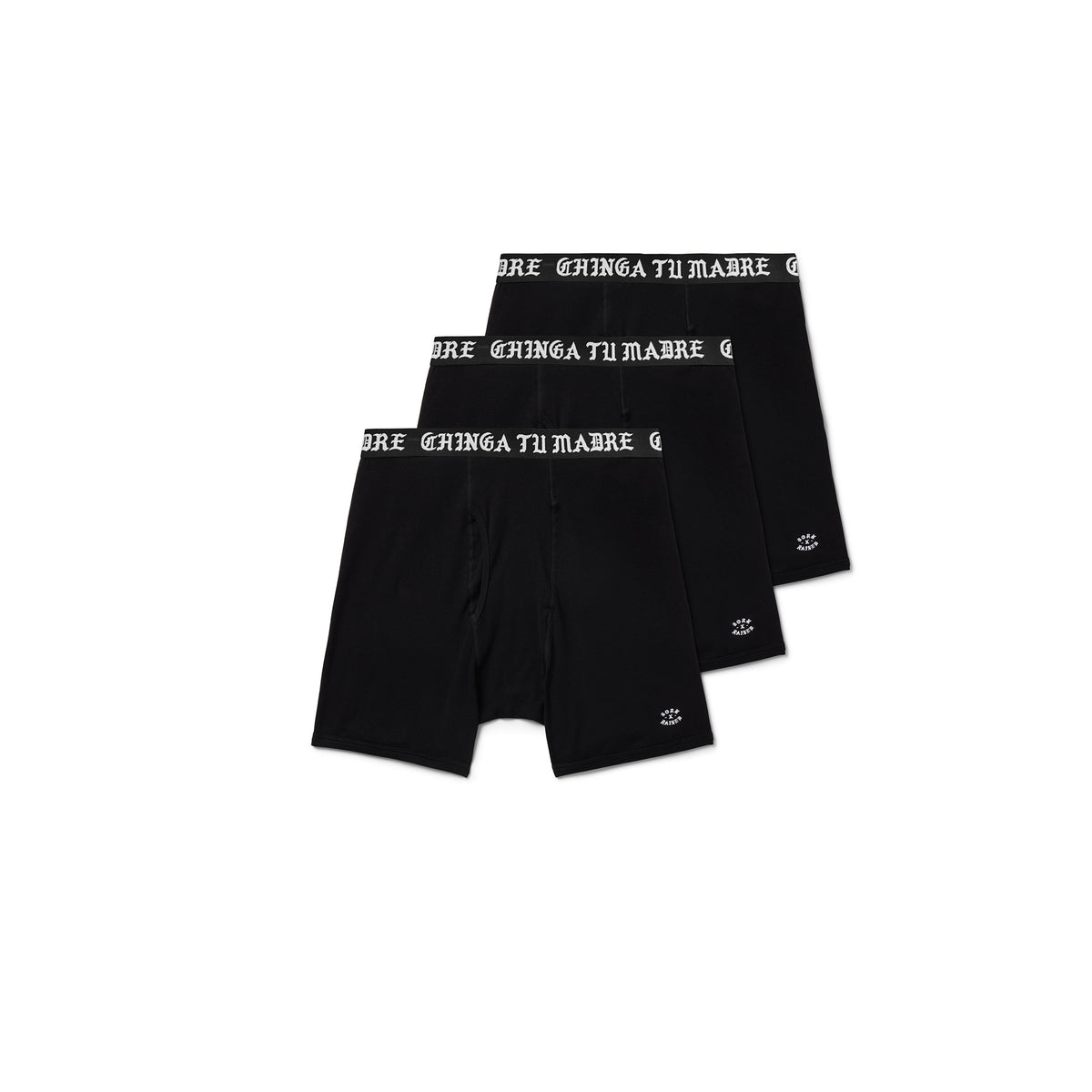 Born X Raised Mens Chinga Tu Madre Boxer Briefs 3 Pack