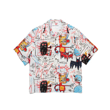 Wacko Maria Mens Jean-Michel Basquiat Hawaiian Shirt (Type-4)
