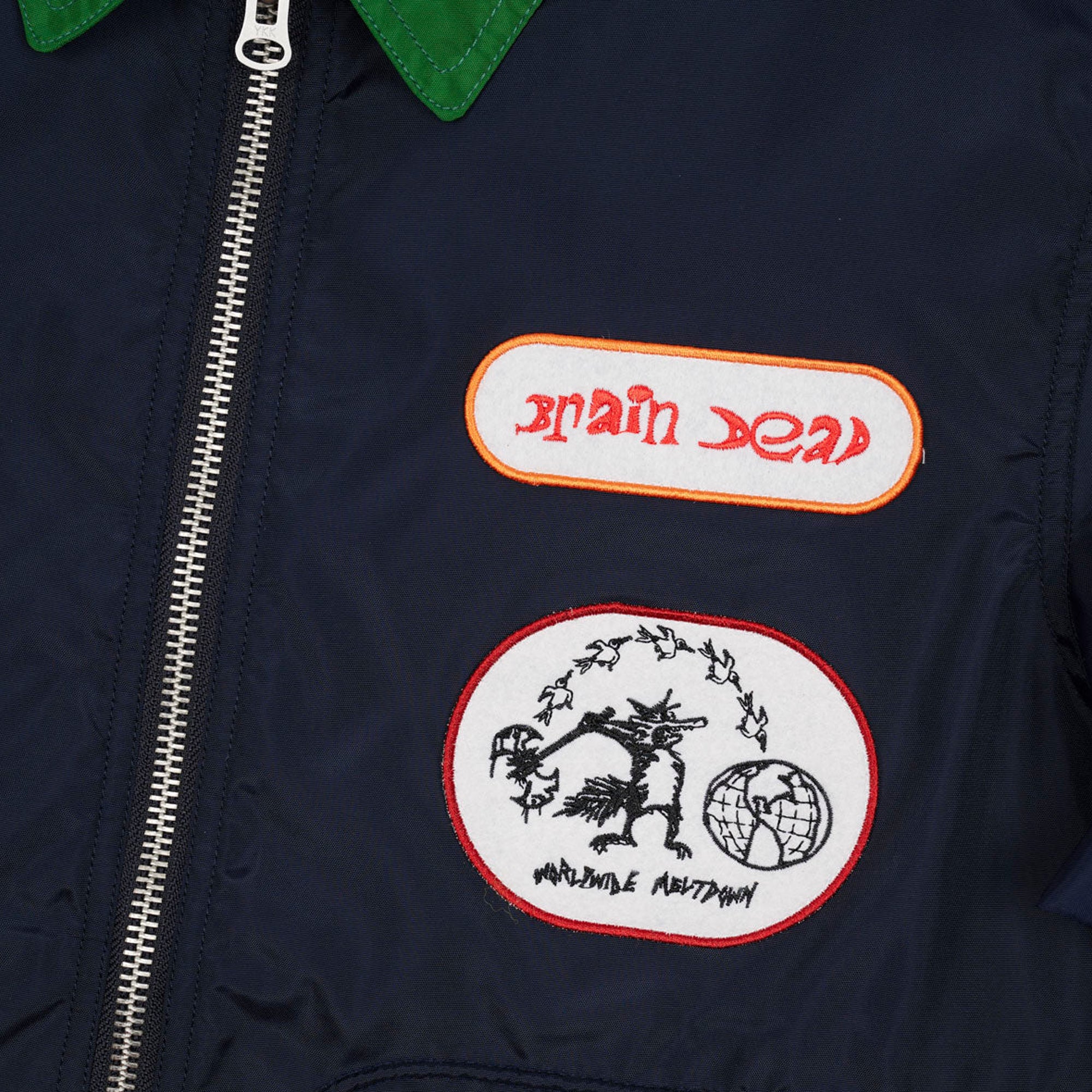 Brain Dead Mens Meltdown Racing Jacket