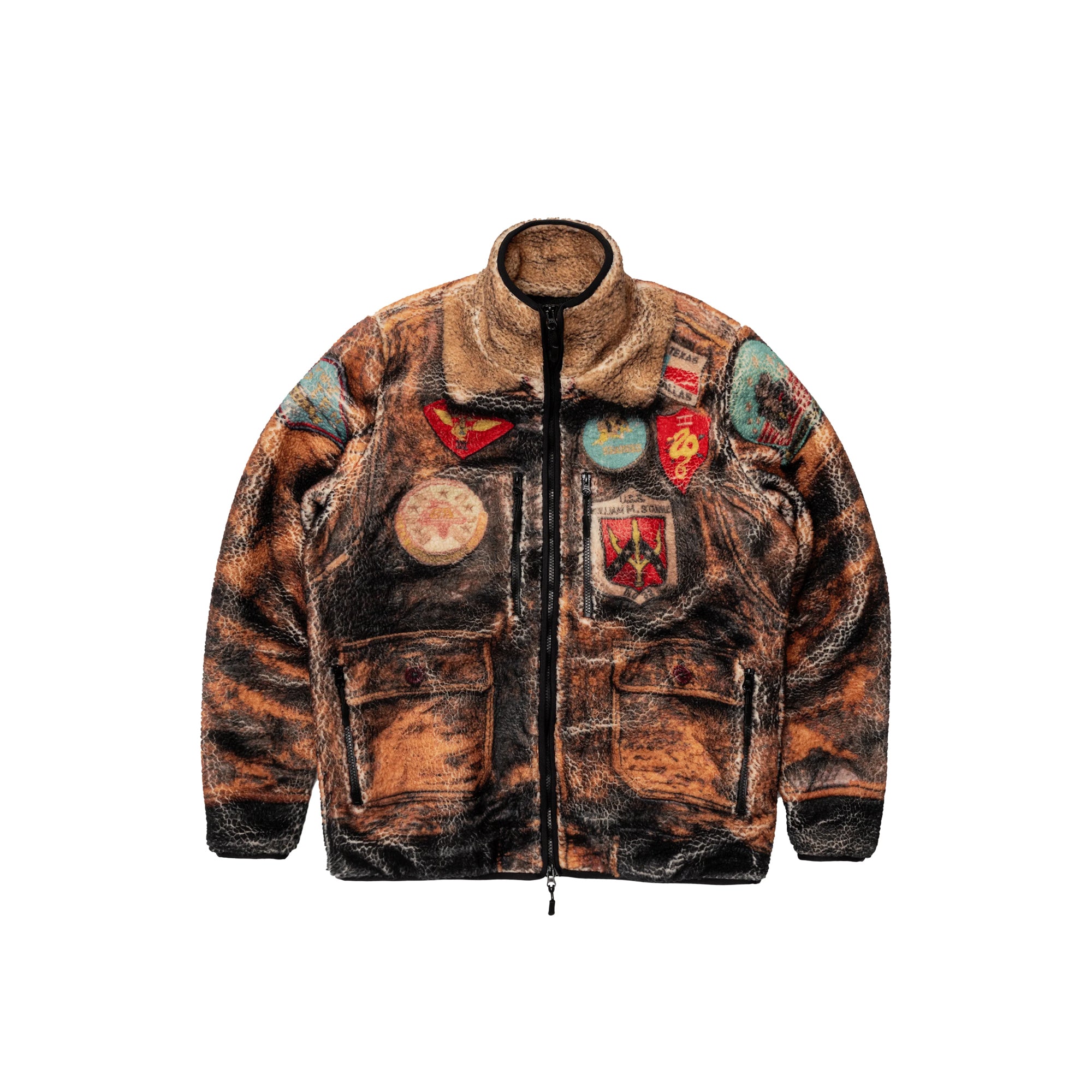Brigade Mens Tromp-L'oeil Sherpa Flight Jacket – Extra Butter