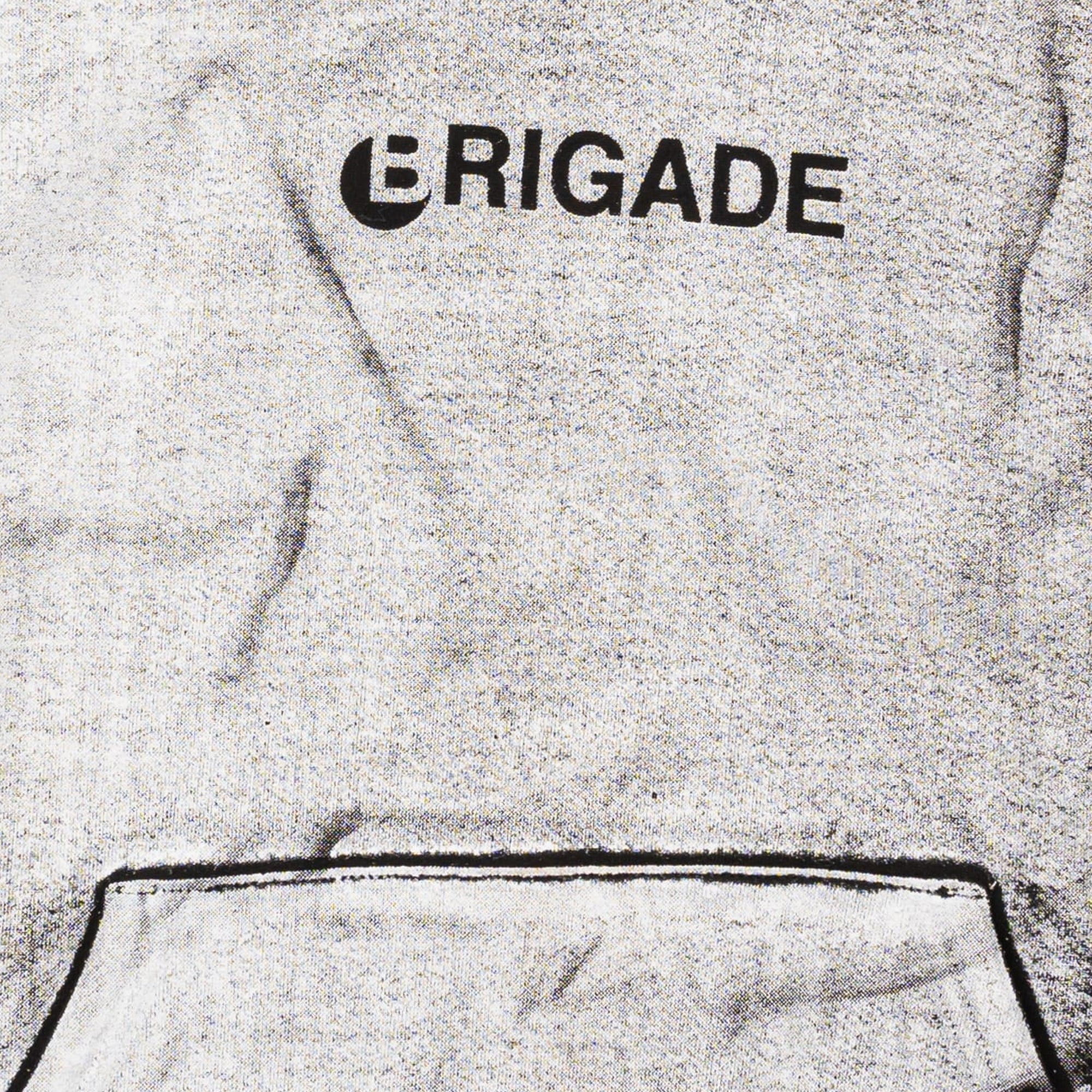 Brigade Mens Tromp-L'oeil Logo Tee Hoodie