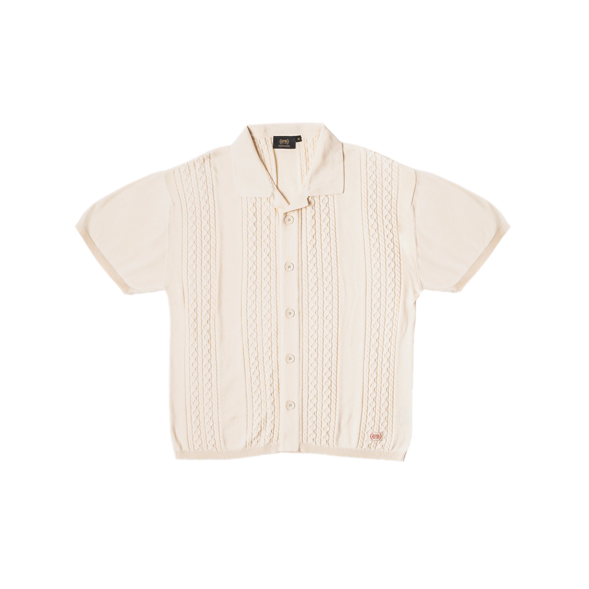 Extra Butter Cricket Club Cableknit Button Up Shirt card image