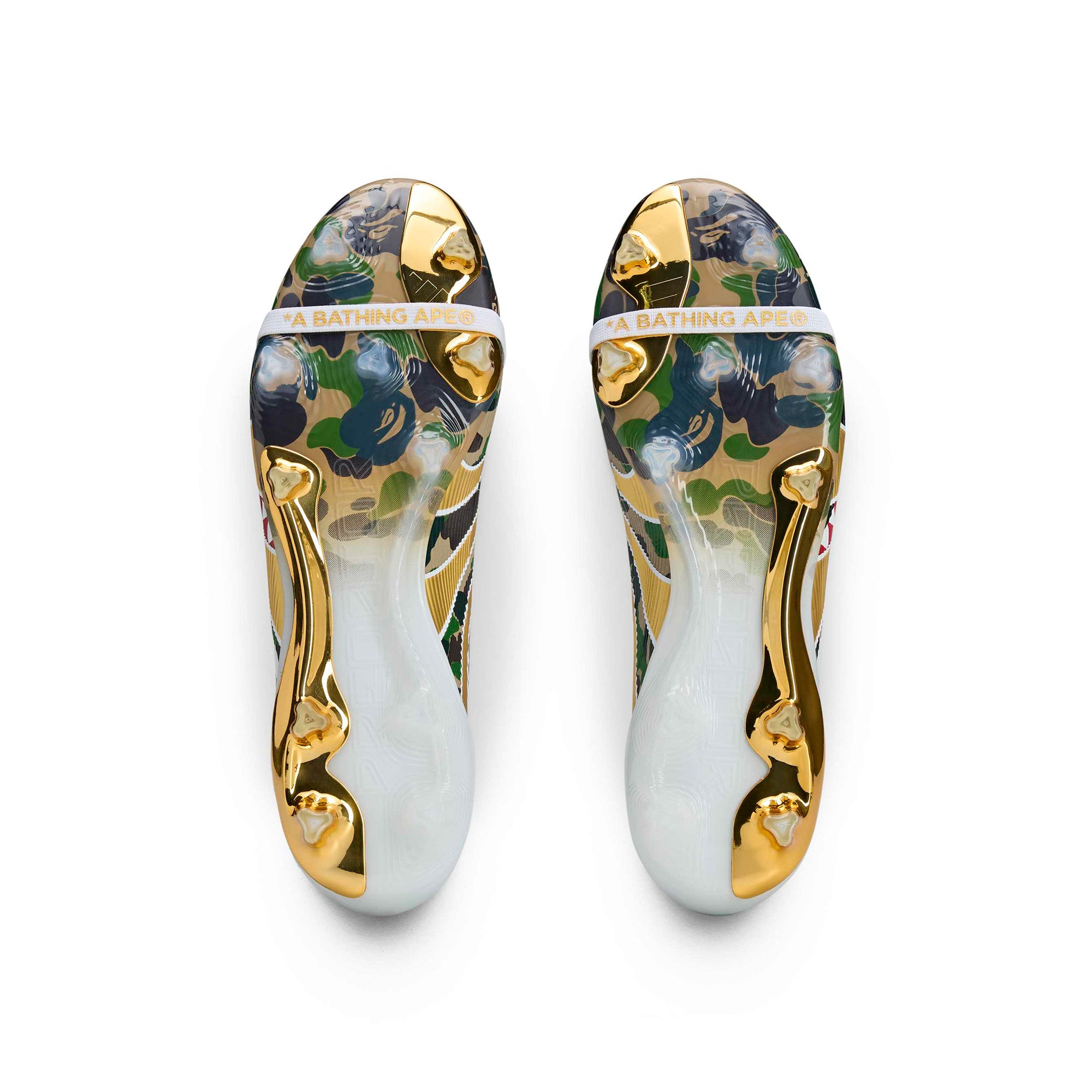 APE × adidas Predator Elite FT FG BAPE adidas Predator Elite Ft Fg x A Bathing Ape - JS3104 - Hemp/ Gold