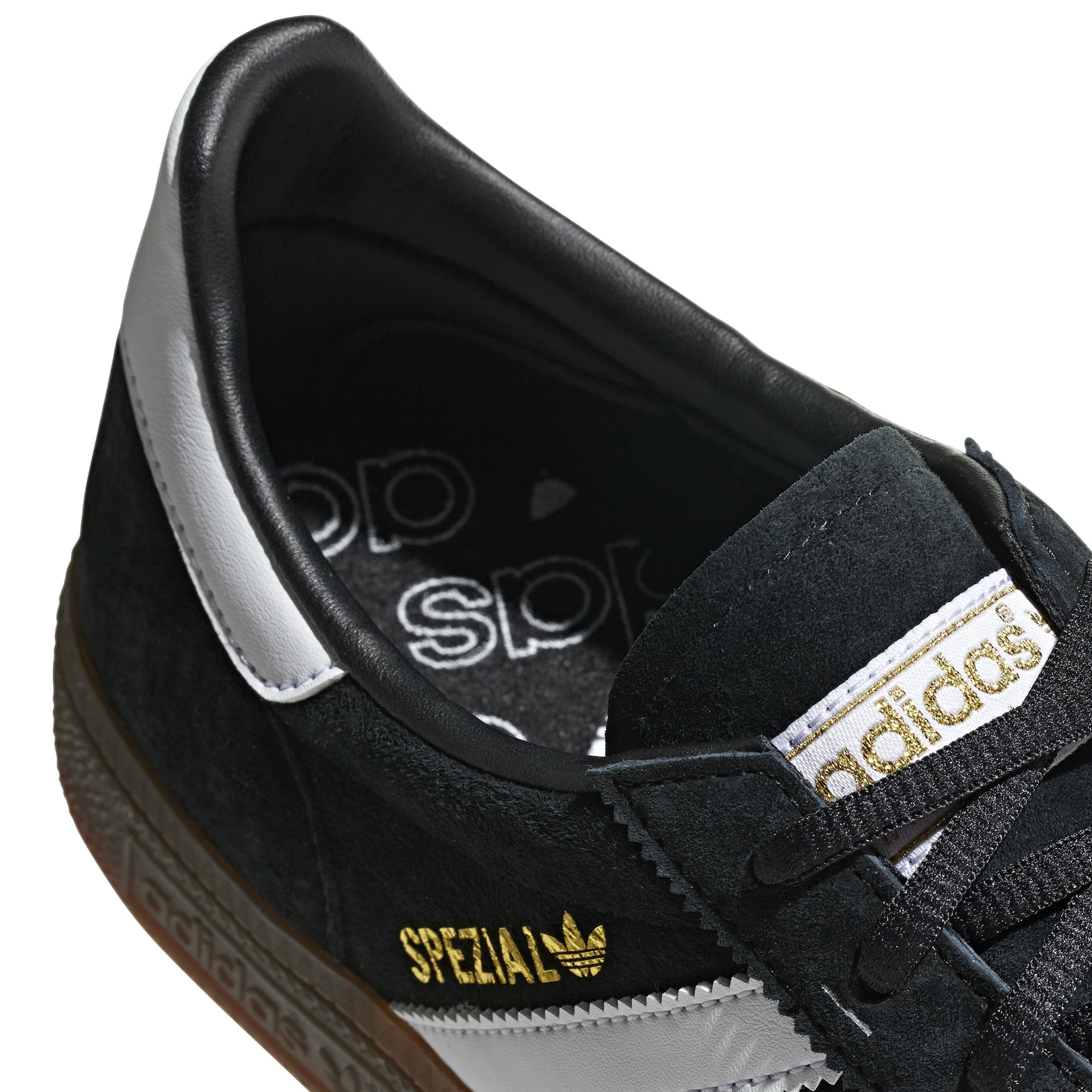 Adidas Mens Handball Spezial Black Gum Shoes