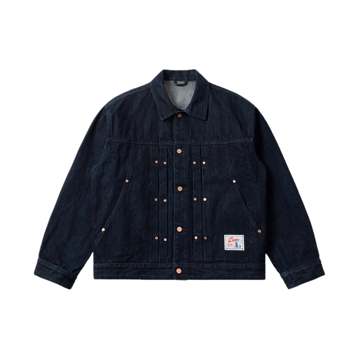 Dime Mens Pleated Denim Jacket