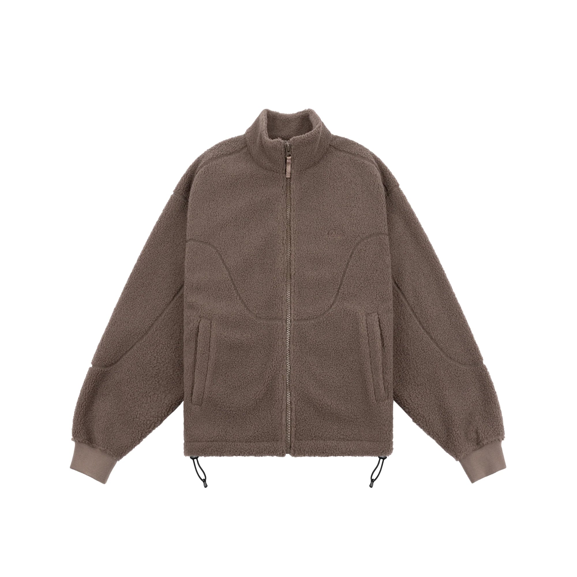 Dime Mens Polar Fleece Sherpa Zip Up